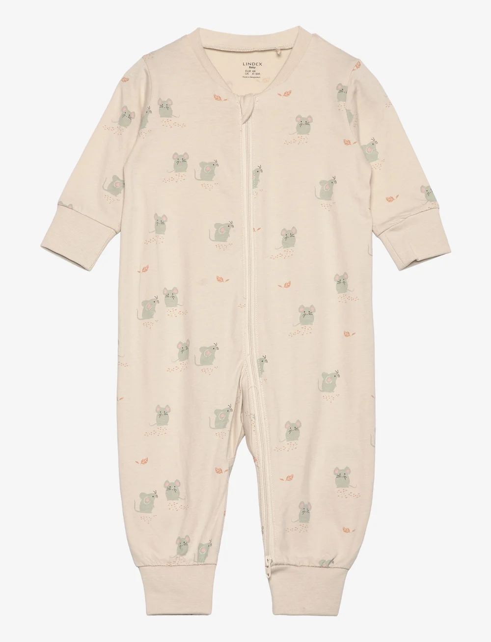 Lindex - Pyjamas mouses - natdragter - light beige - 0