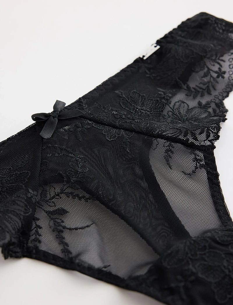 Lindex - Thong Low Lina Stretch - stringid - black - 5