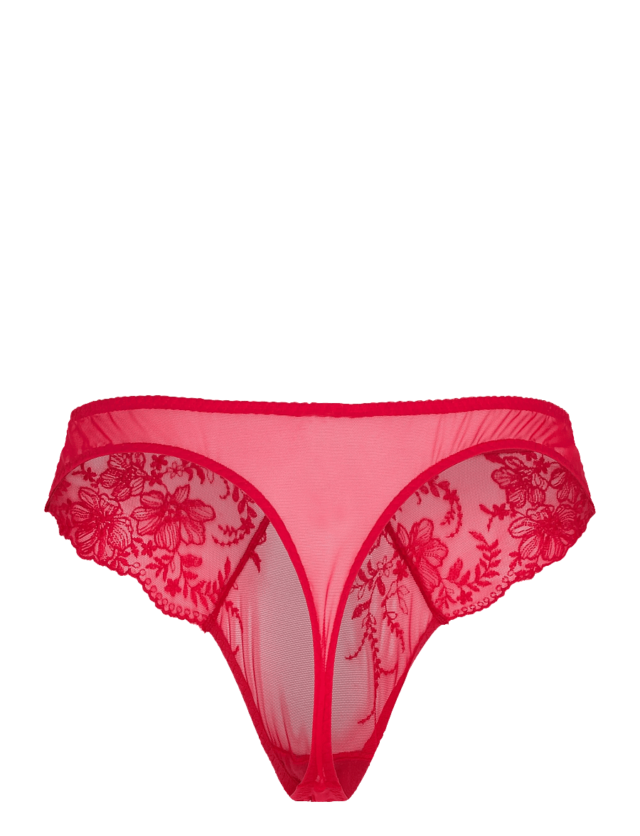 Lindex - Thong Low Lina Stretch - stringid - red - 2