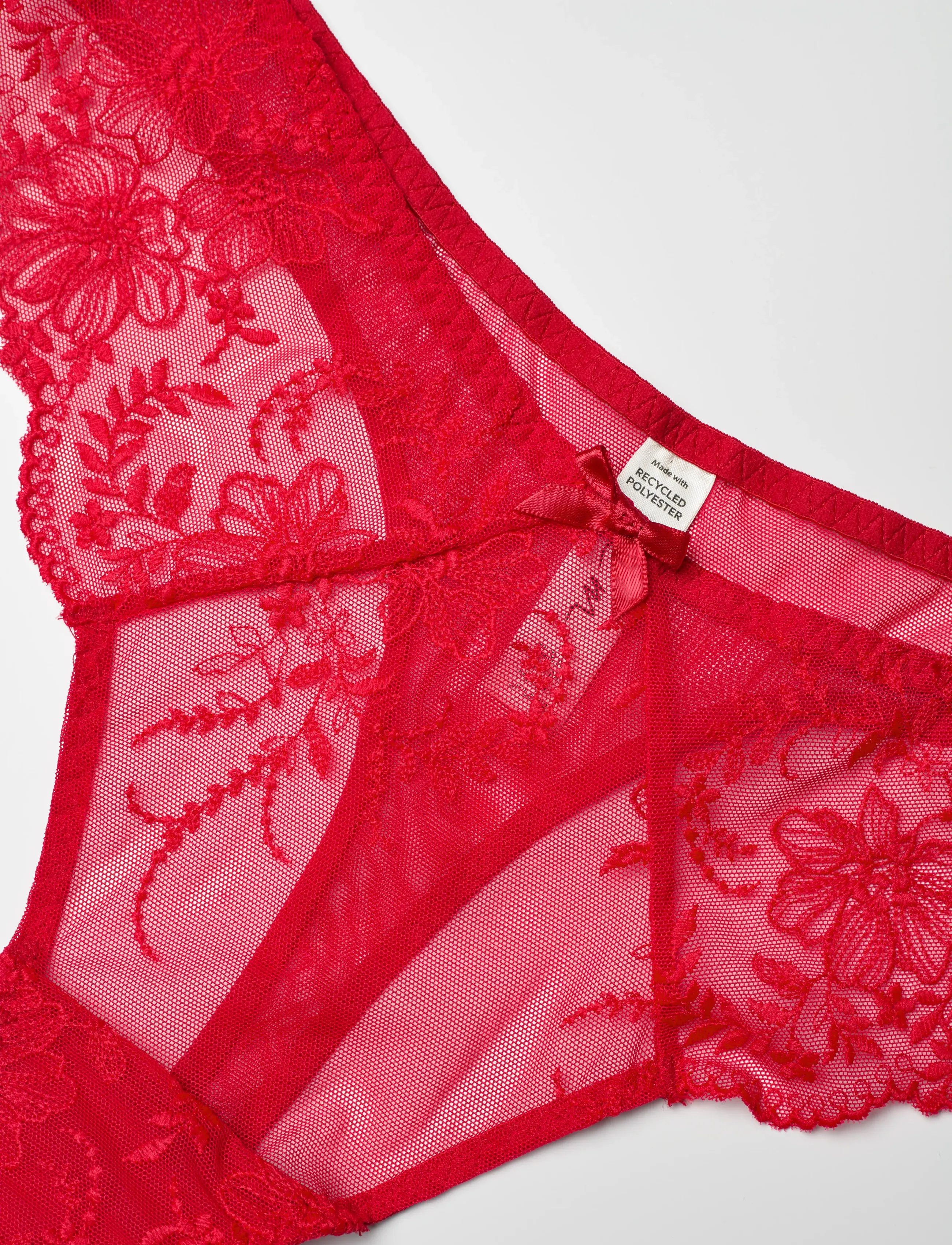 Lindex - Thong Low Lina Stretch - strings - red - 5