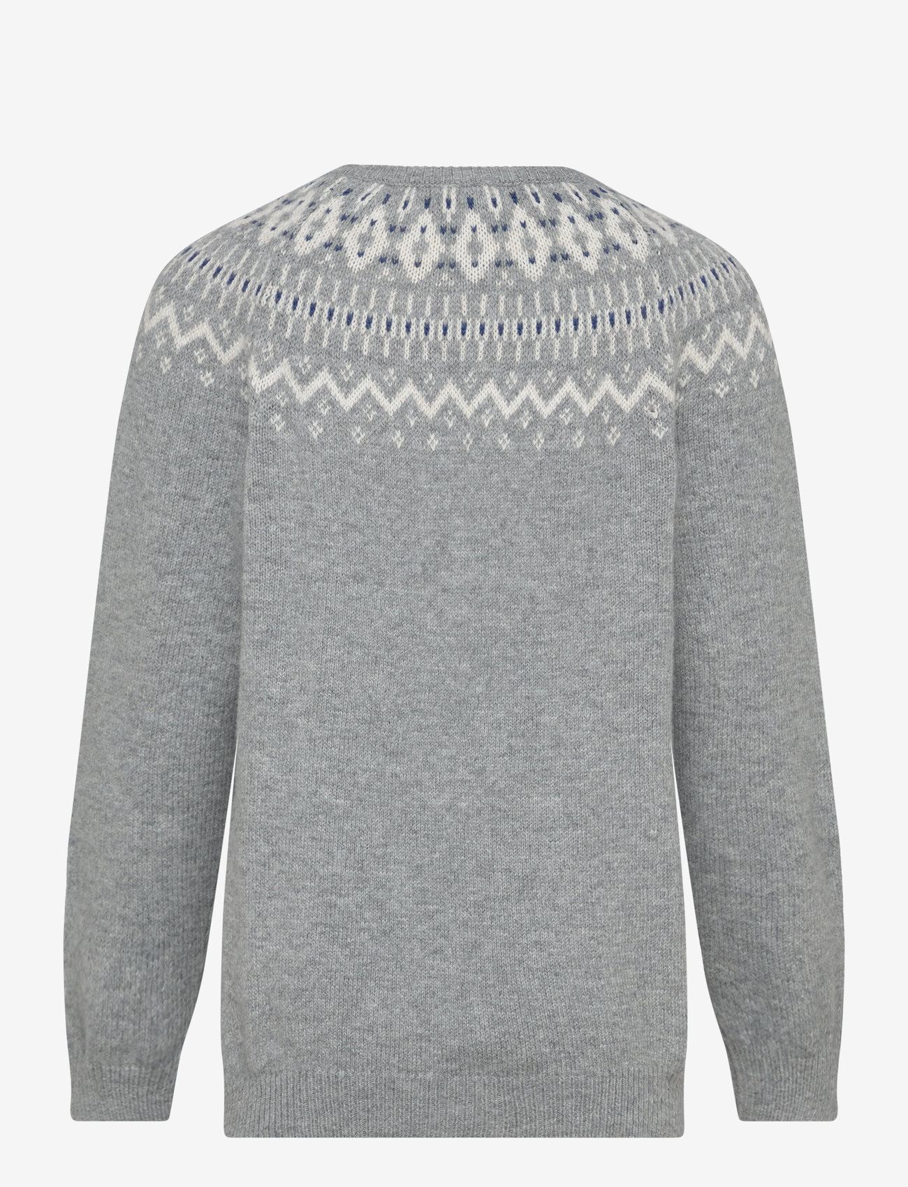 Lindex - Sweater Fairisle - efterårstøj - light grey melange - 1