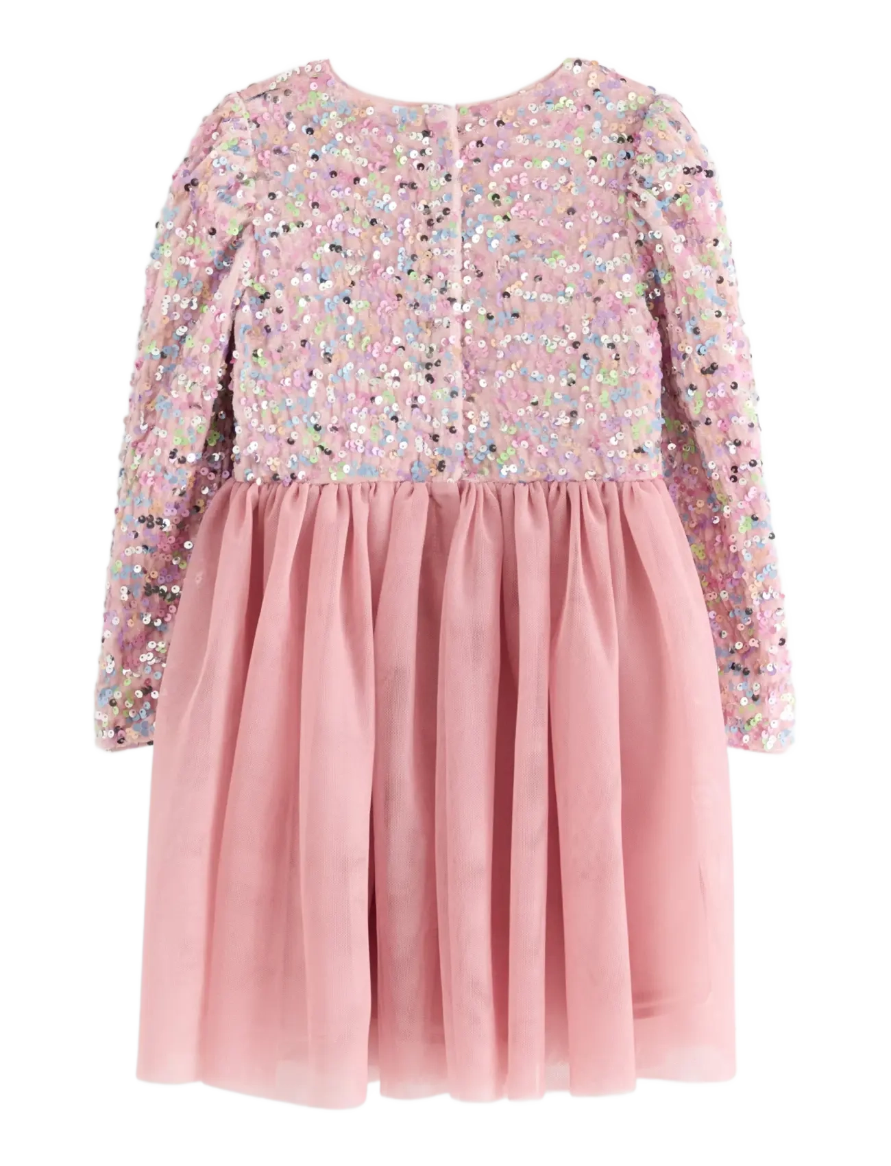 Lindex - Long-sleeved dress with sequins - dusty pink - 2
