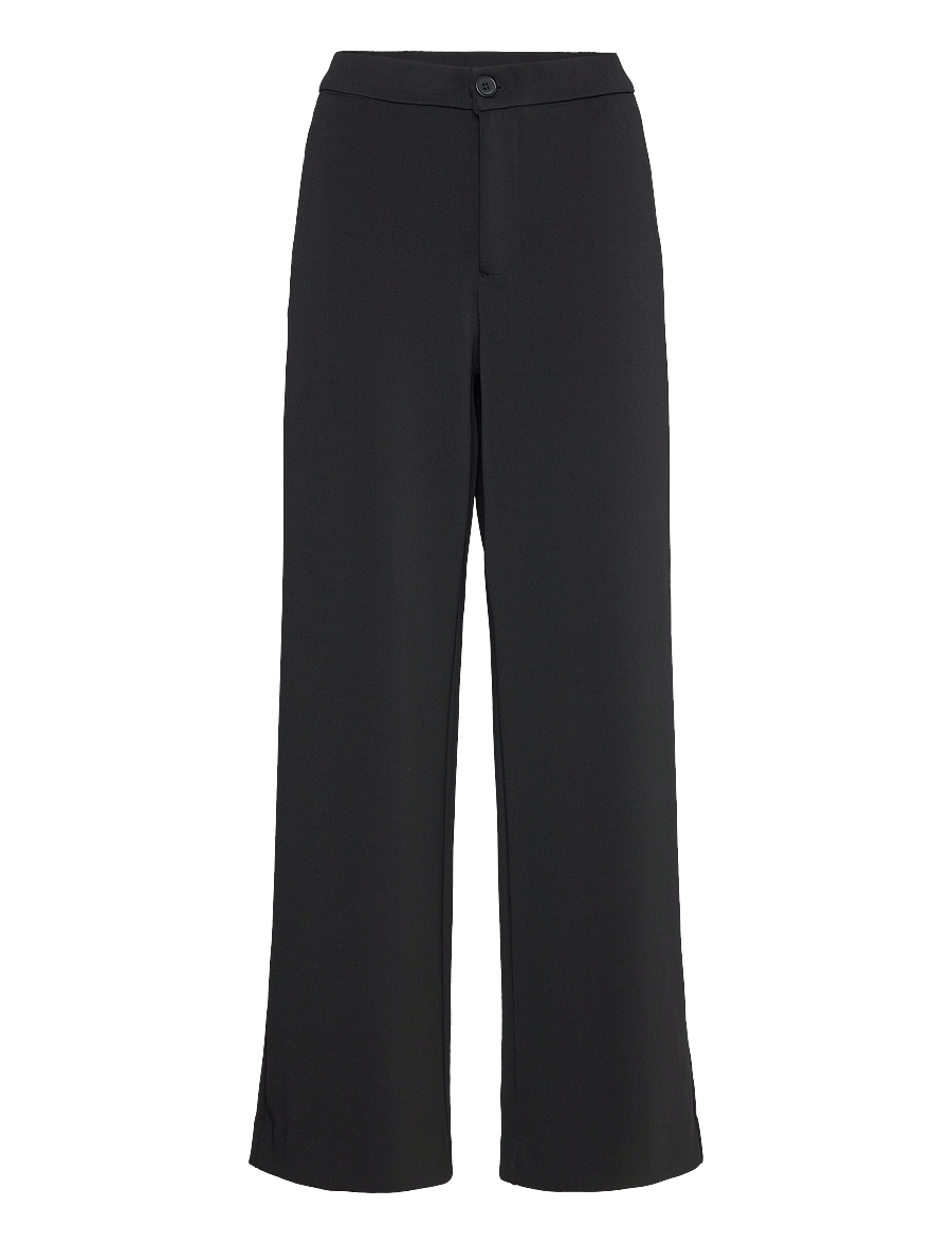 Lindex - Trousers Rut - hosen mit weitem bein - black - 1