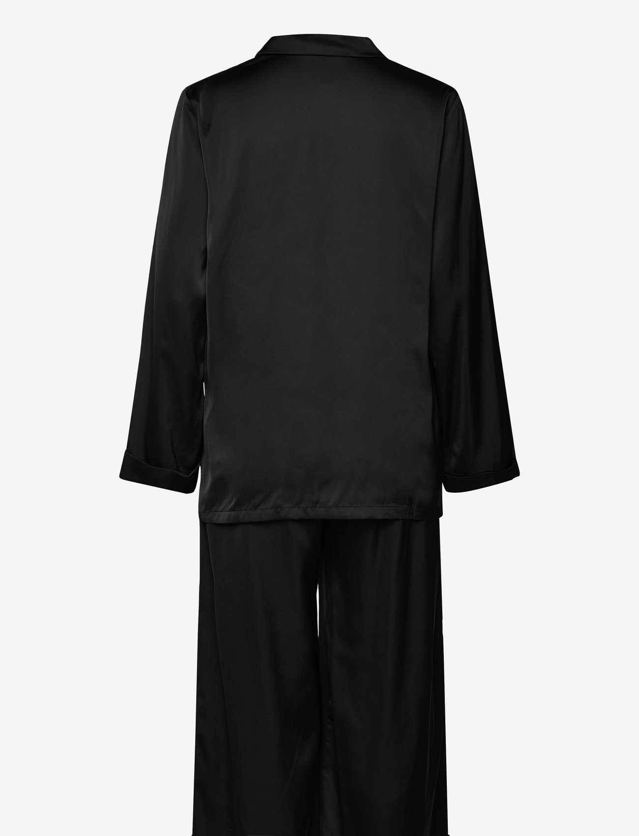 Lindex - Pyjama long sleeve satin - black - 2