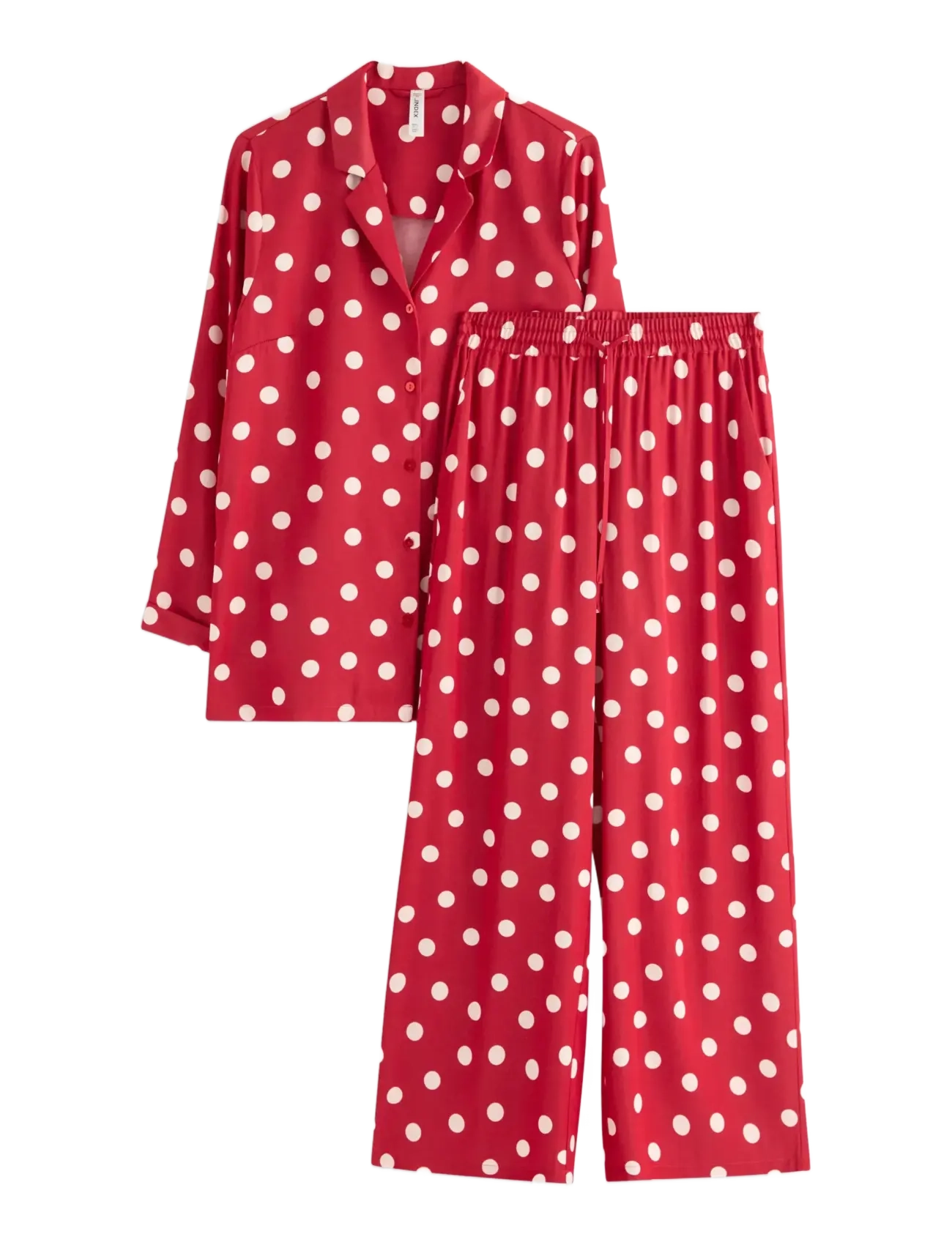 Lindex Pyjama set in satin - Pyjamas - RED / red