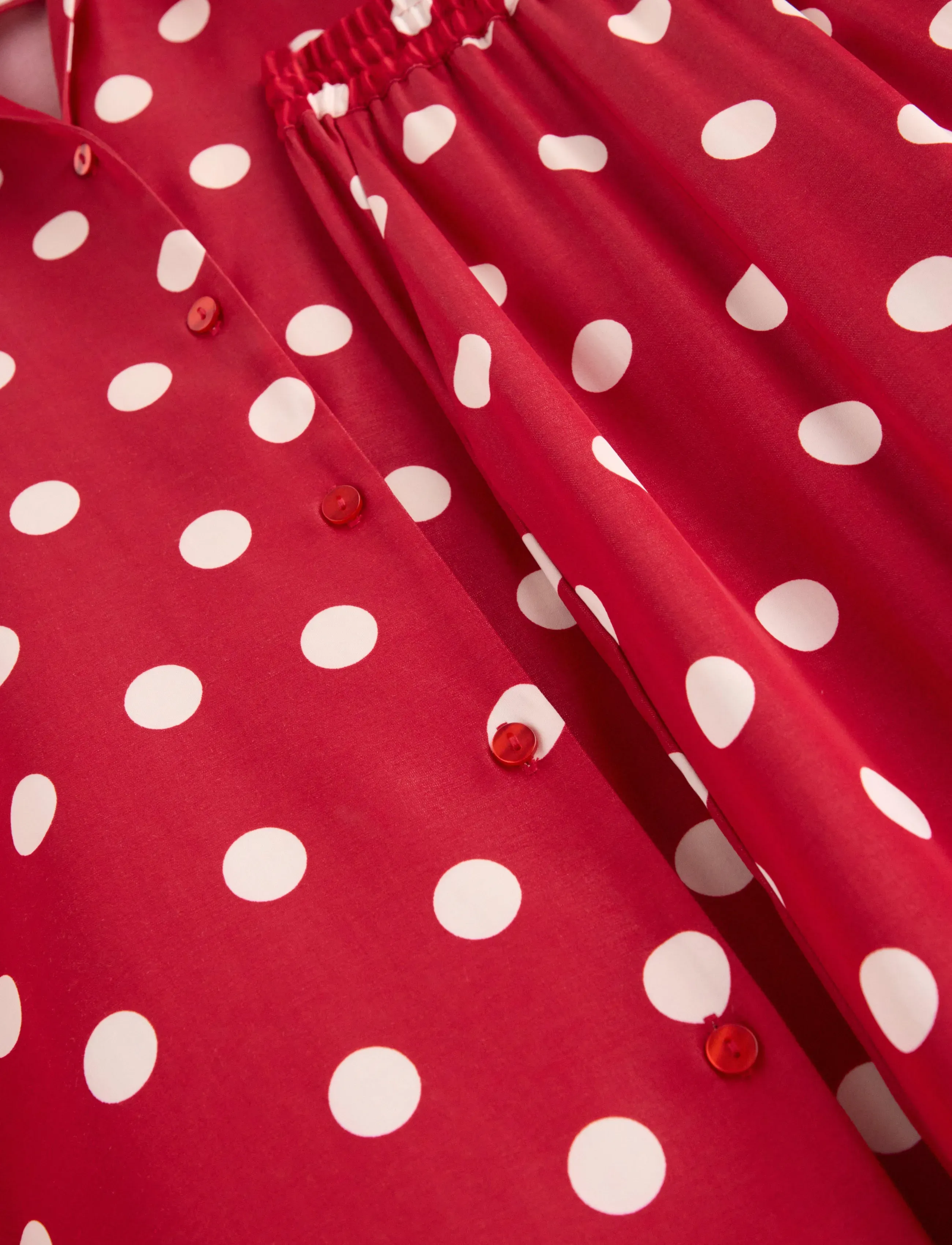 Lindex - Pyjama set in satin - pyjamas - red - 5