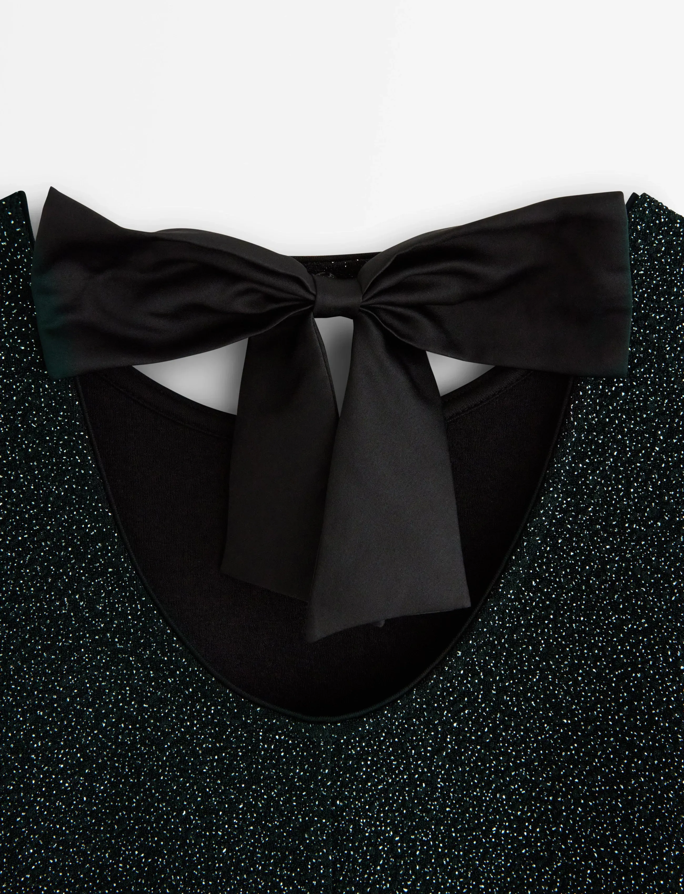 Lindex - Klänning med rosettdetalj - langærmede hverdagskjoler - black - 5