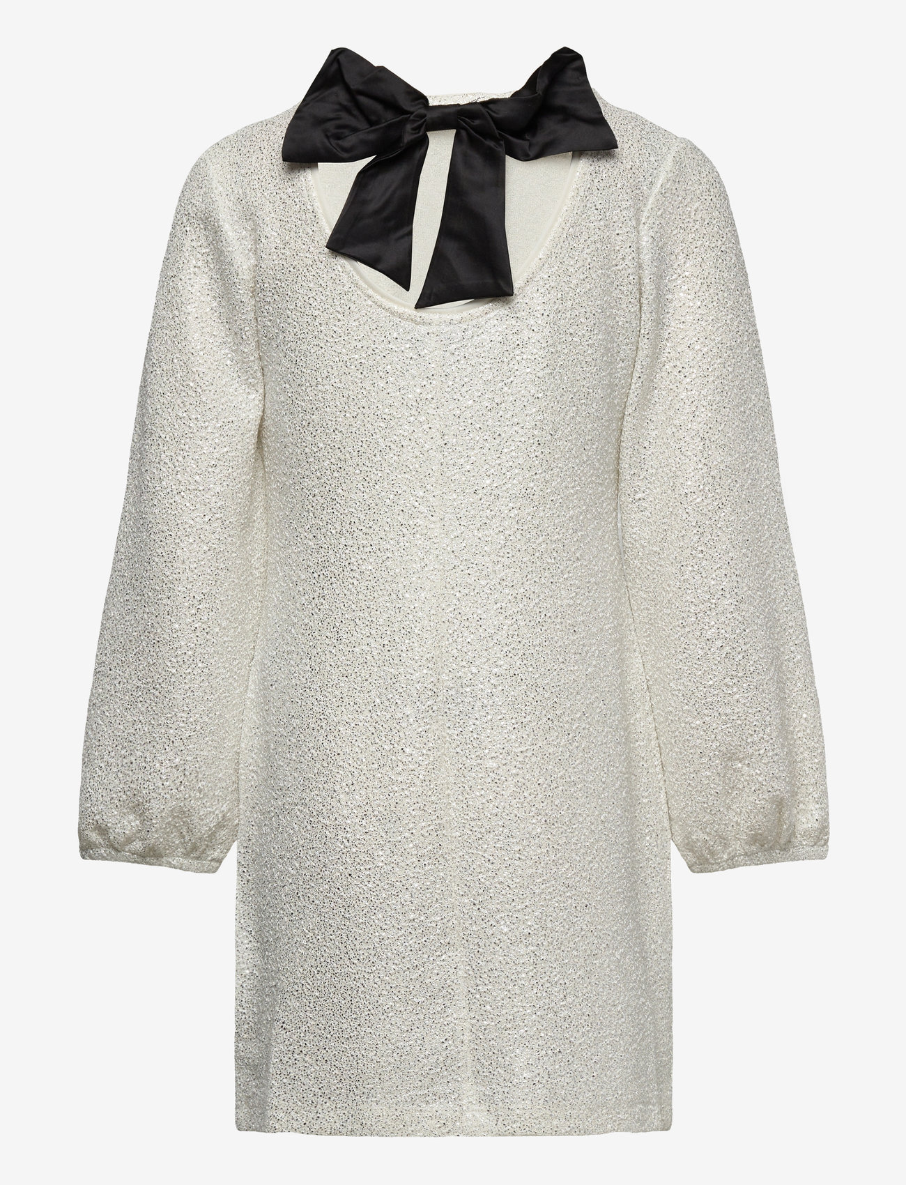 Lindex - Klänning med rosettdetalj - langärmelige freizeitkleider - dusty white - 1