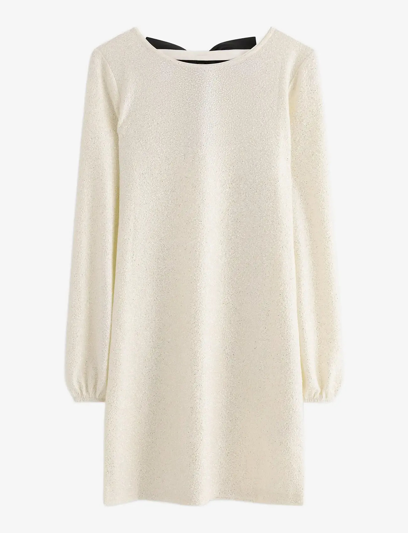 Lindex - Kjole med sløyfedetalj - langærmede hverdagskjoler - light dusty white - 1