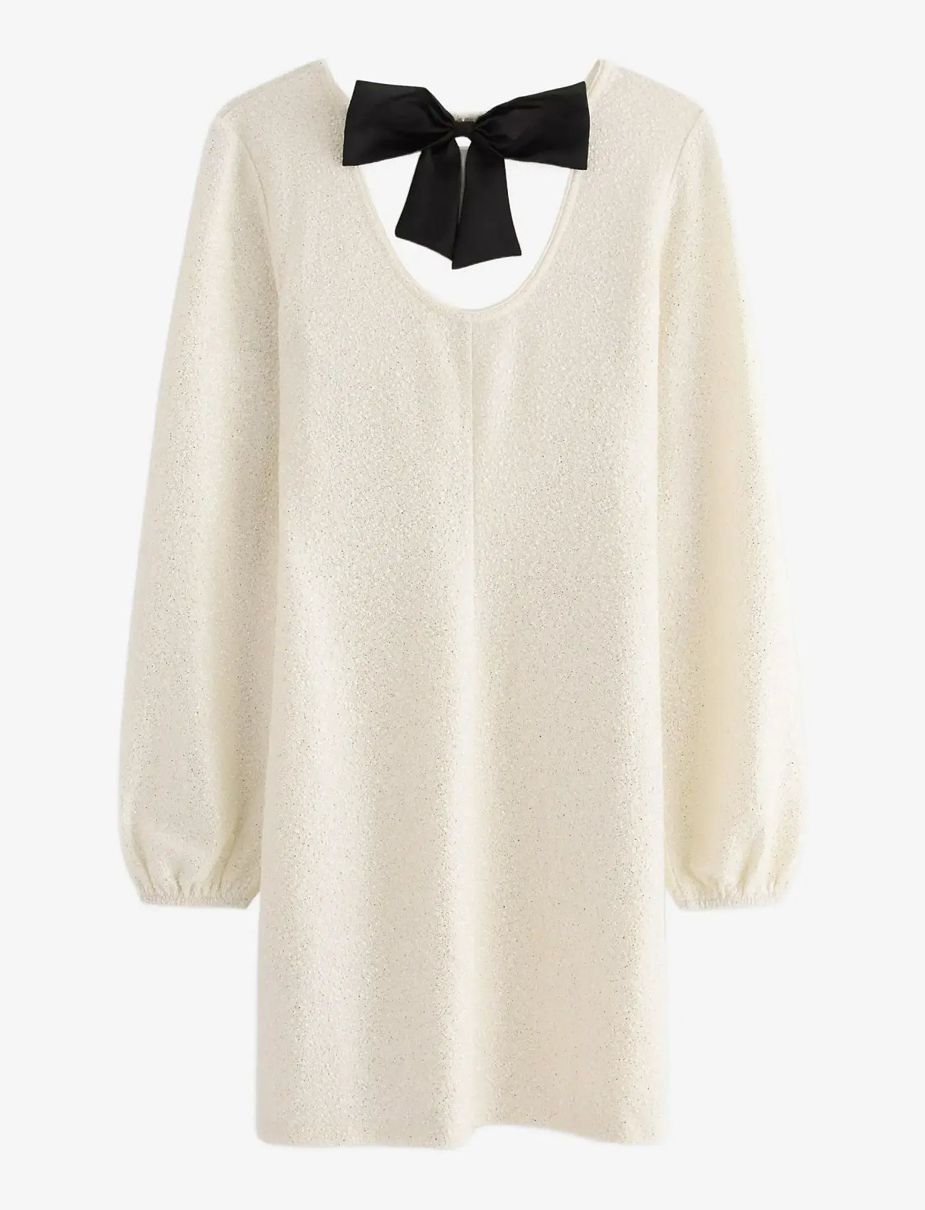 Lindex - Kjole med sløyfedetalj - langærmede hverdagskjoler - light dusty white - 2