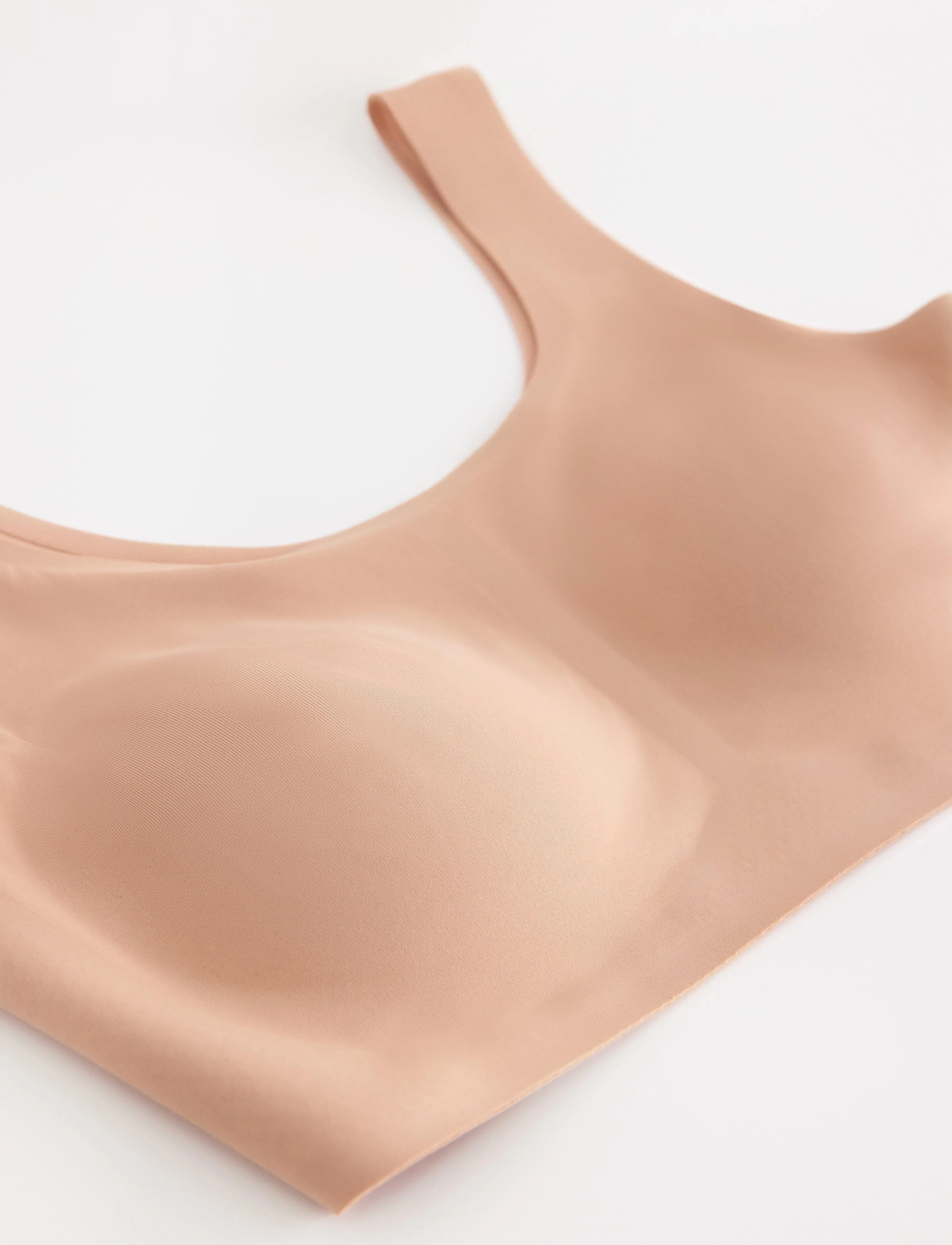 Lindex - Bra Svea U neck top - singlet-bh-er - beige - 5