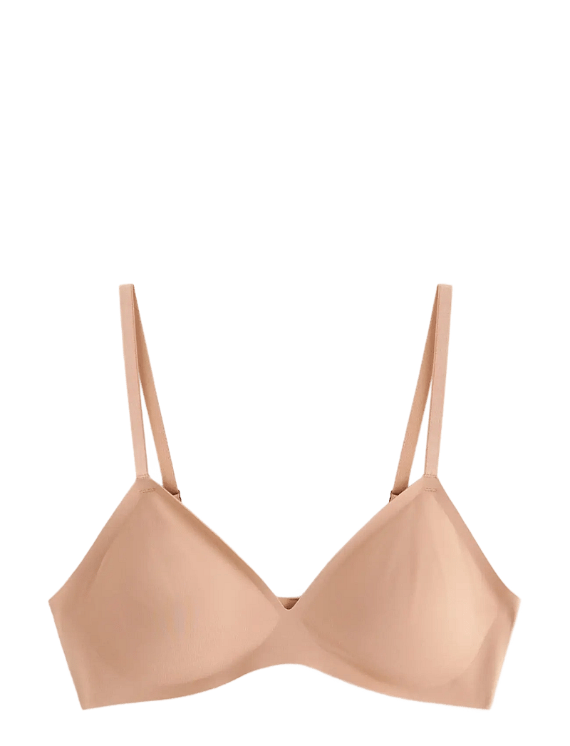 Lindex - Sømløs myk bh - braletki - beige - 0