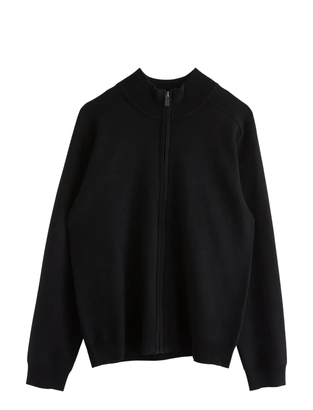 Cardigan knitted fullzip - BLACK