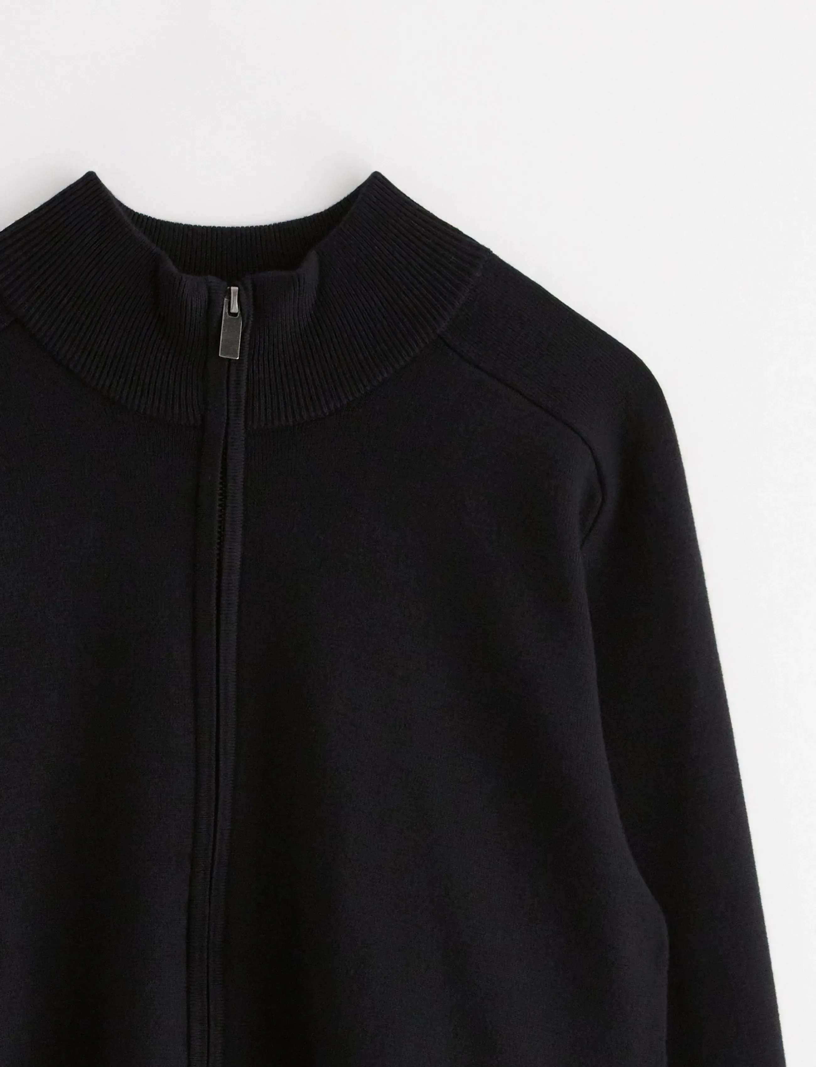 Lindex - Cardigan knitted fullzip - dressipluusid - black - 5