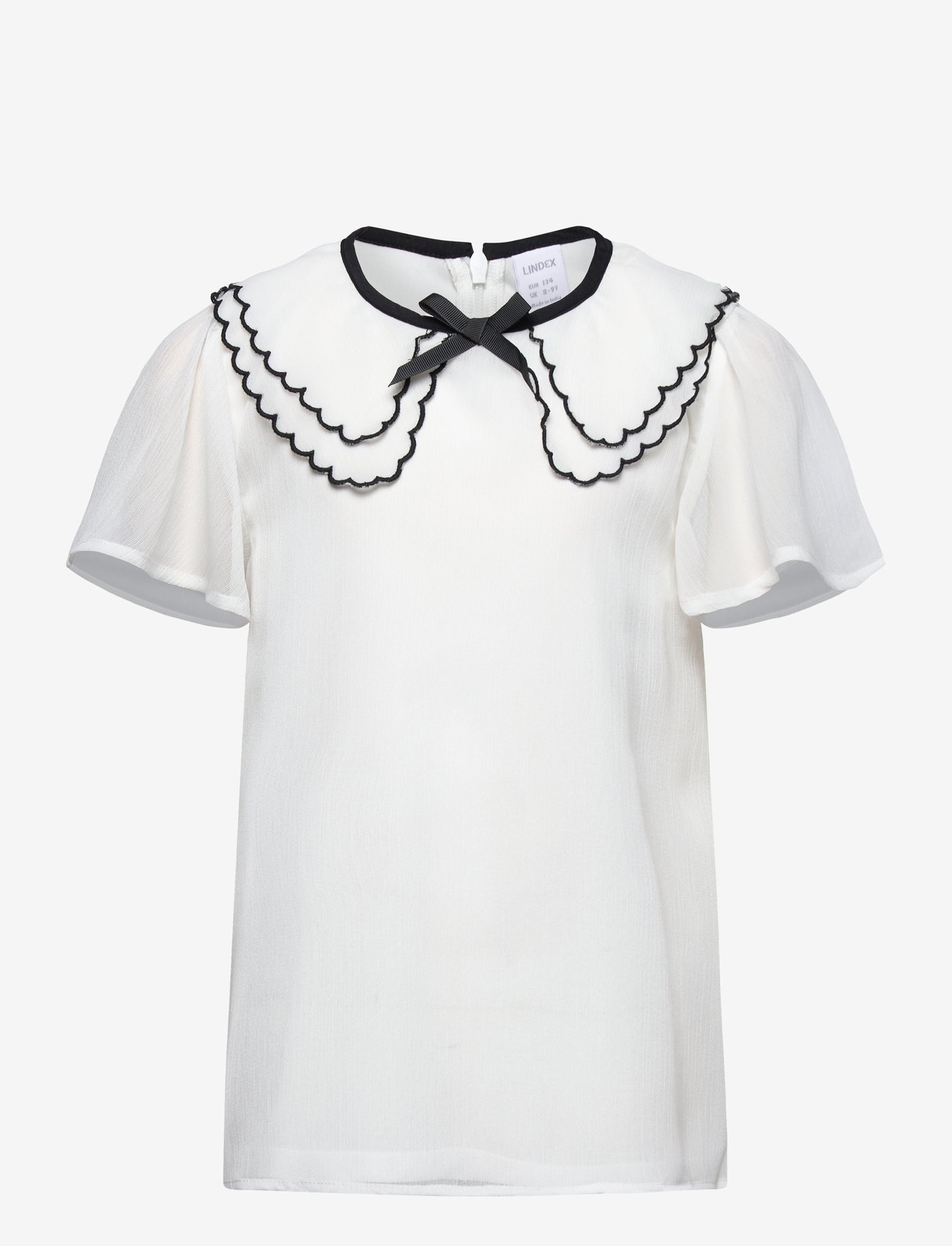 Lindex - Blouse chiffon with scallop co - bluser & tunikaer - light dusty white - 1