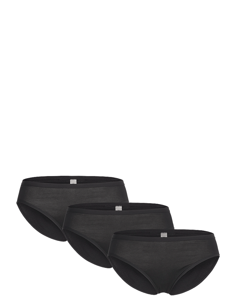 Lindex - Brief 3 pack Carin Bikini reg - briefs - black - 0