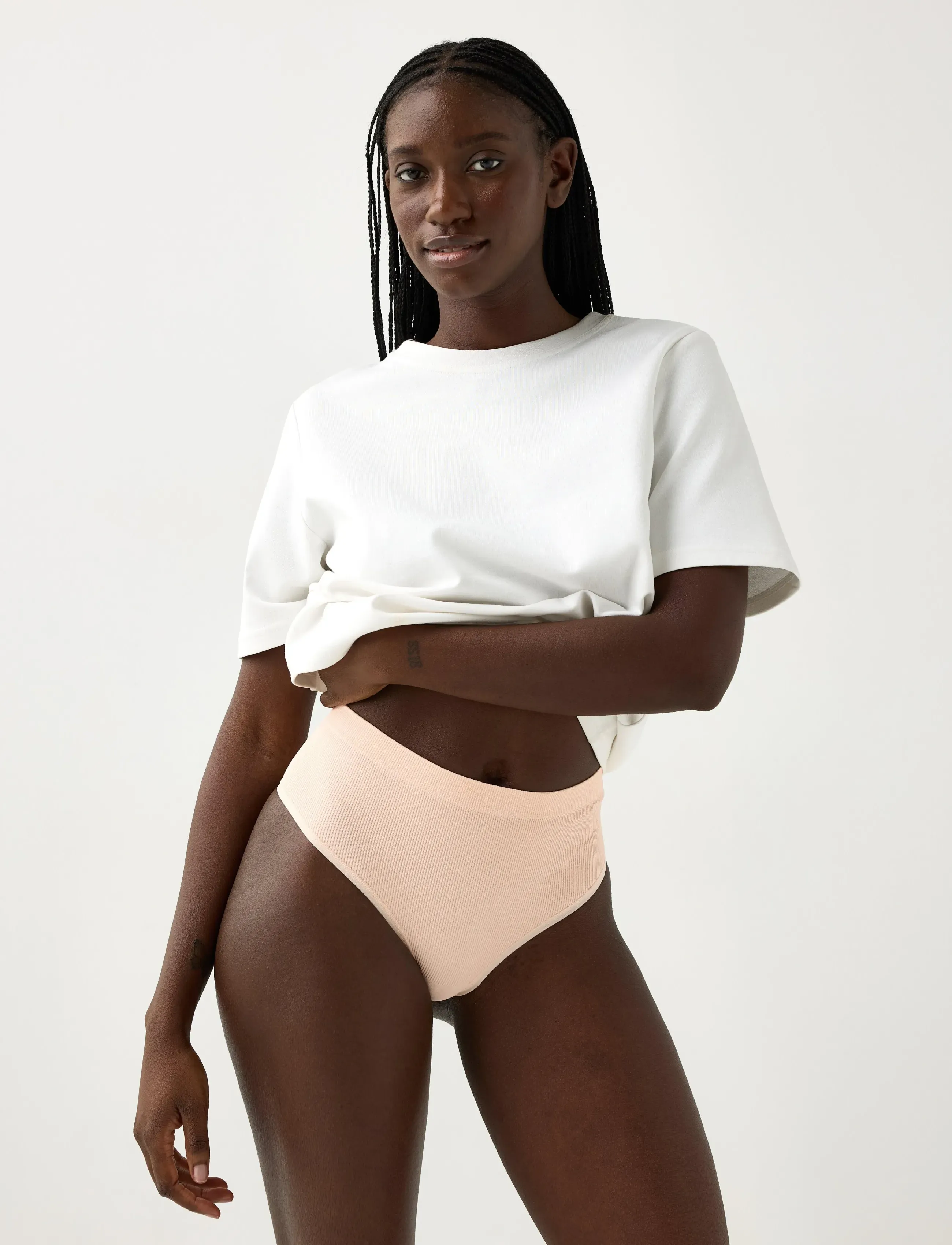 Lindex 3-pack seamless thong - Slips - LIGHT YELLOW / yellow