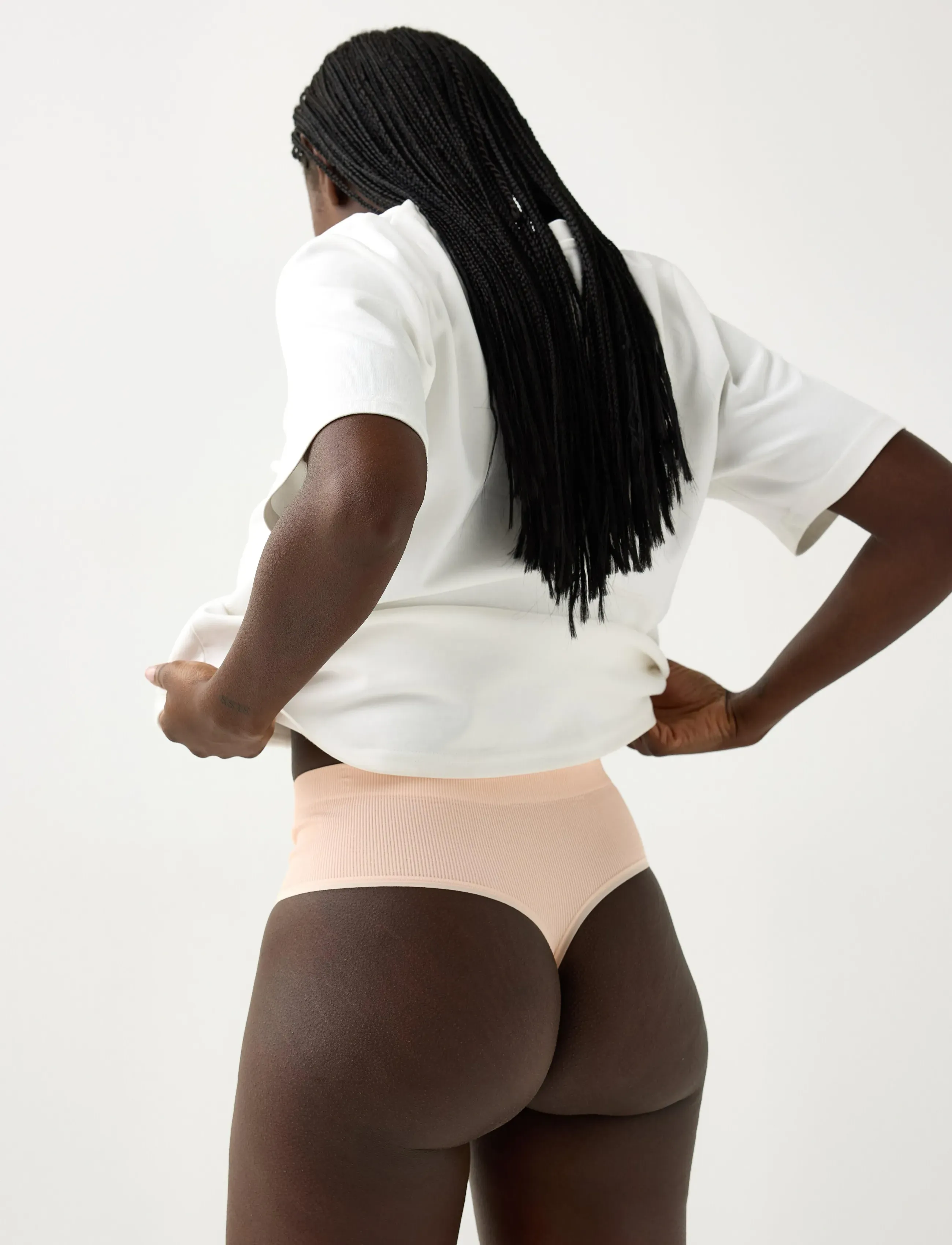 Lindex - 3-pack seamless thong - stringtrosor - light yellow - 3