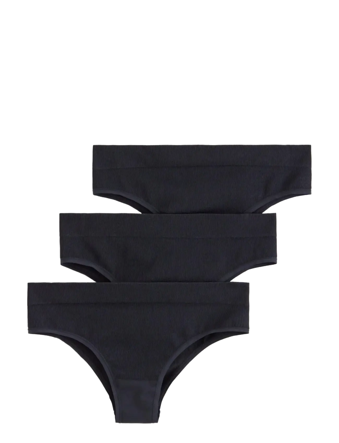 Lindex - Brief Brazi High Seamless Rib - black - 3