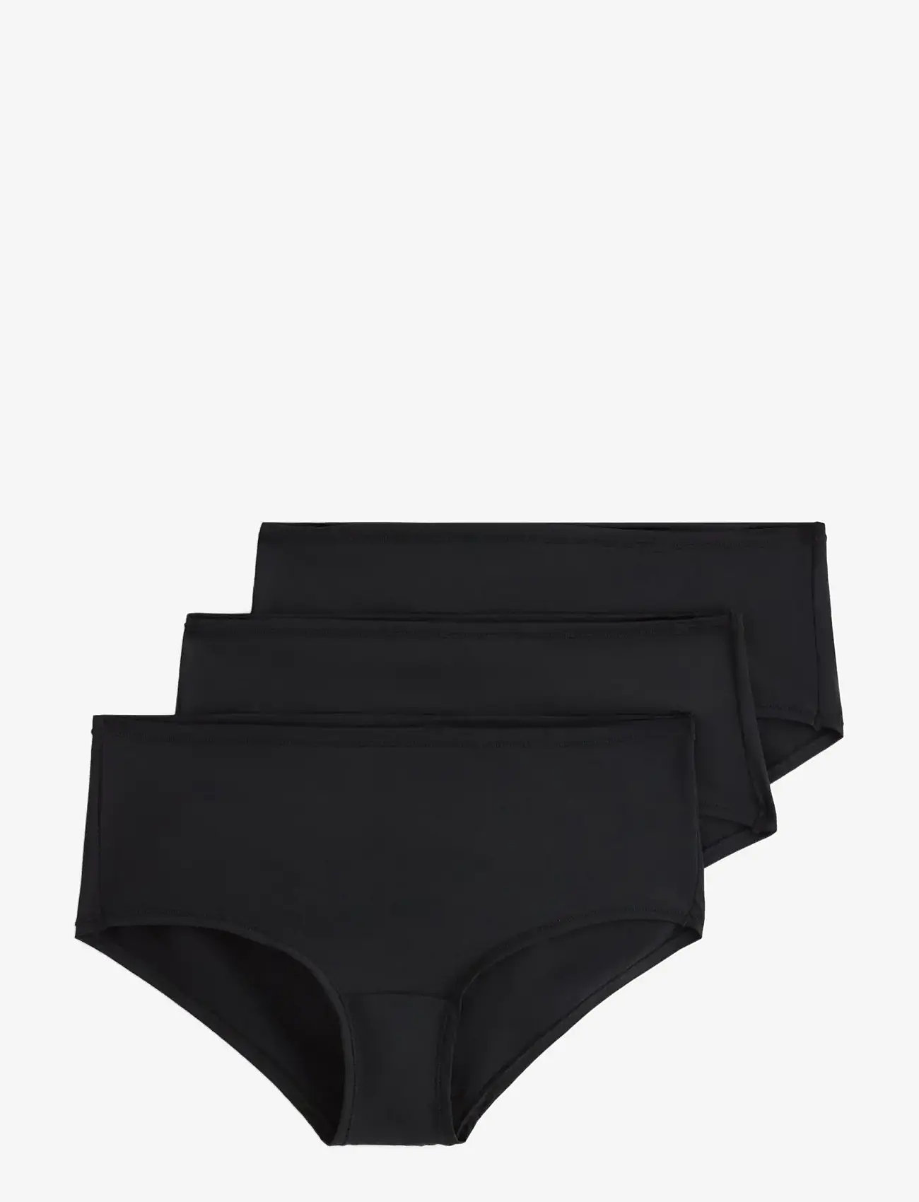 Lindex - Brief Polly Reg Micro 3 pack - briefs - black - 0