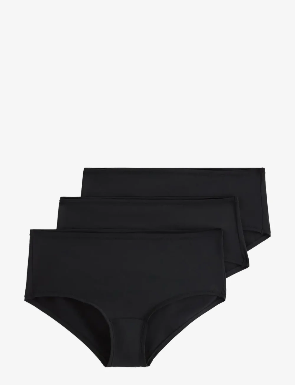 Lindex - Brief Polly Reg Micro 3 pack - briefs - black - 0