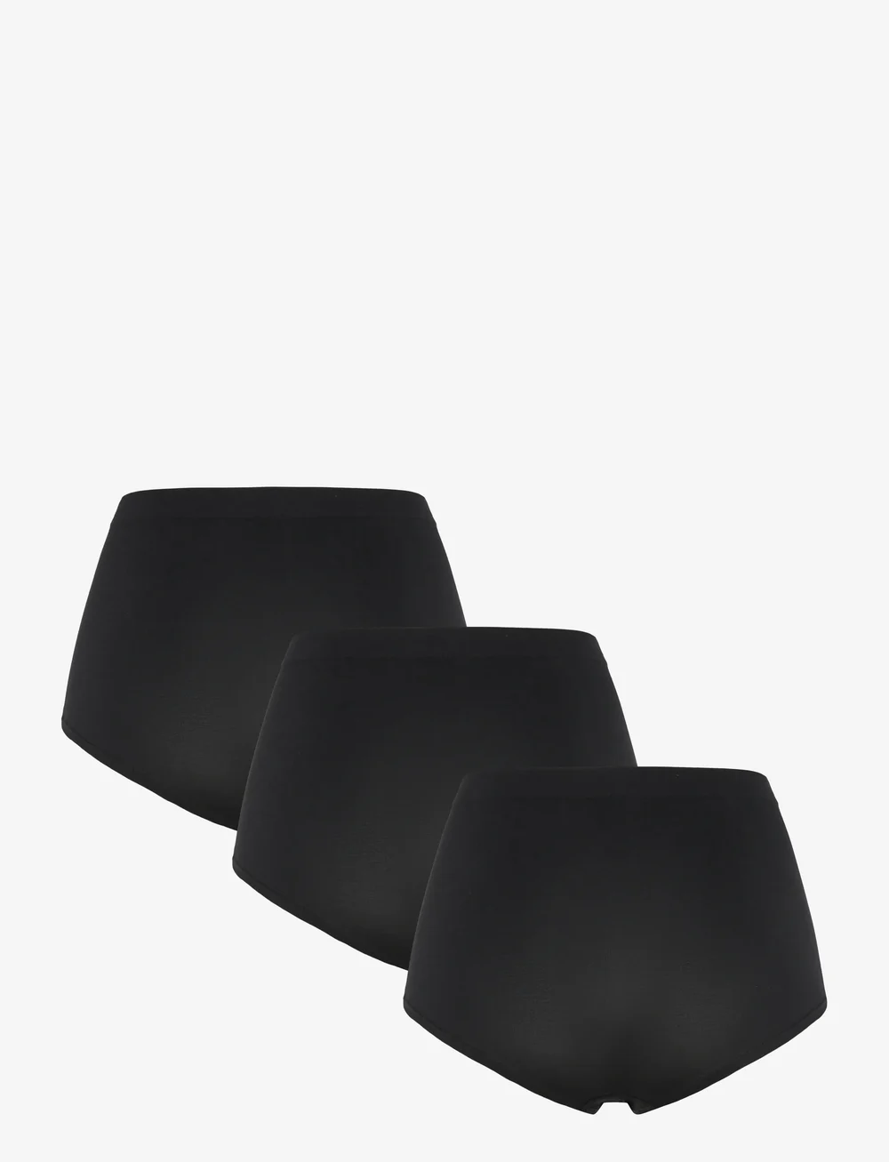 Lindex - Brief Sally High Seamless 3 p - midi & maxi trosor - black - 1