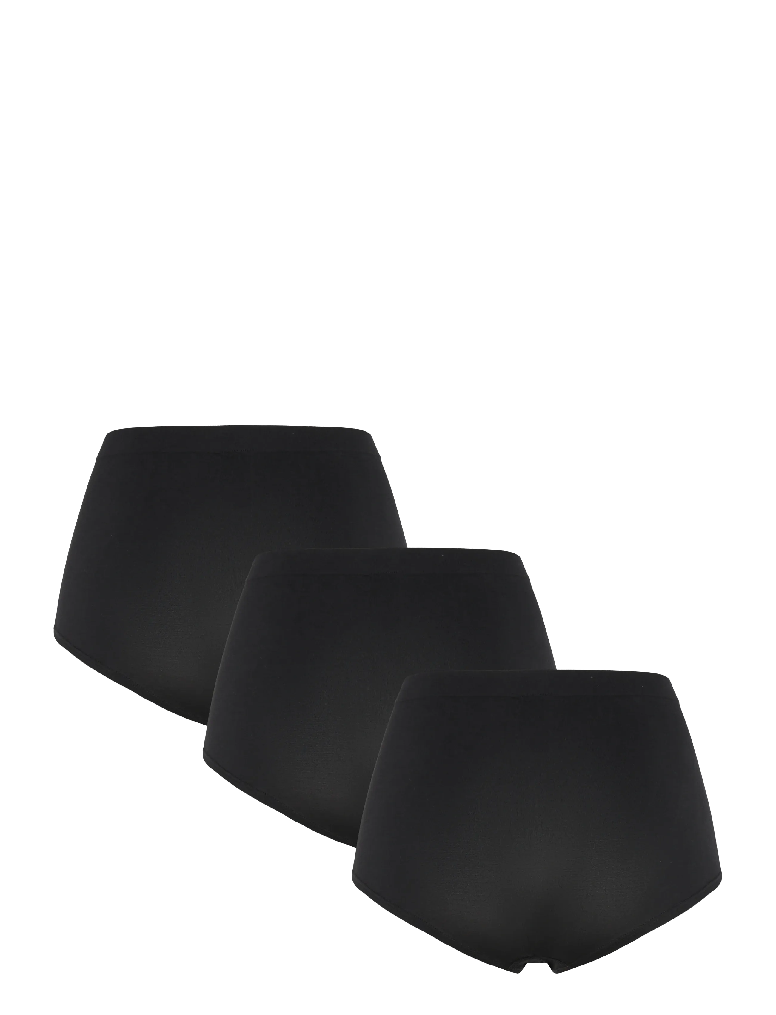 Lindex - Brief Sally High Seamless 3 p - black - 1