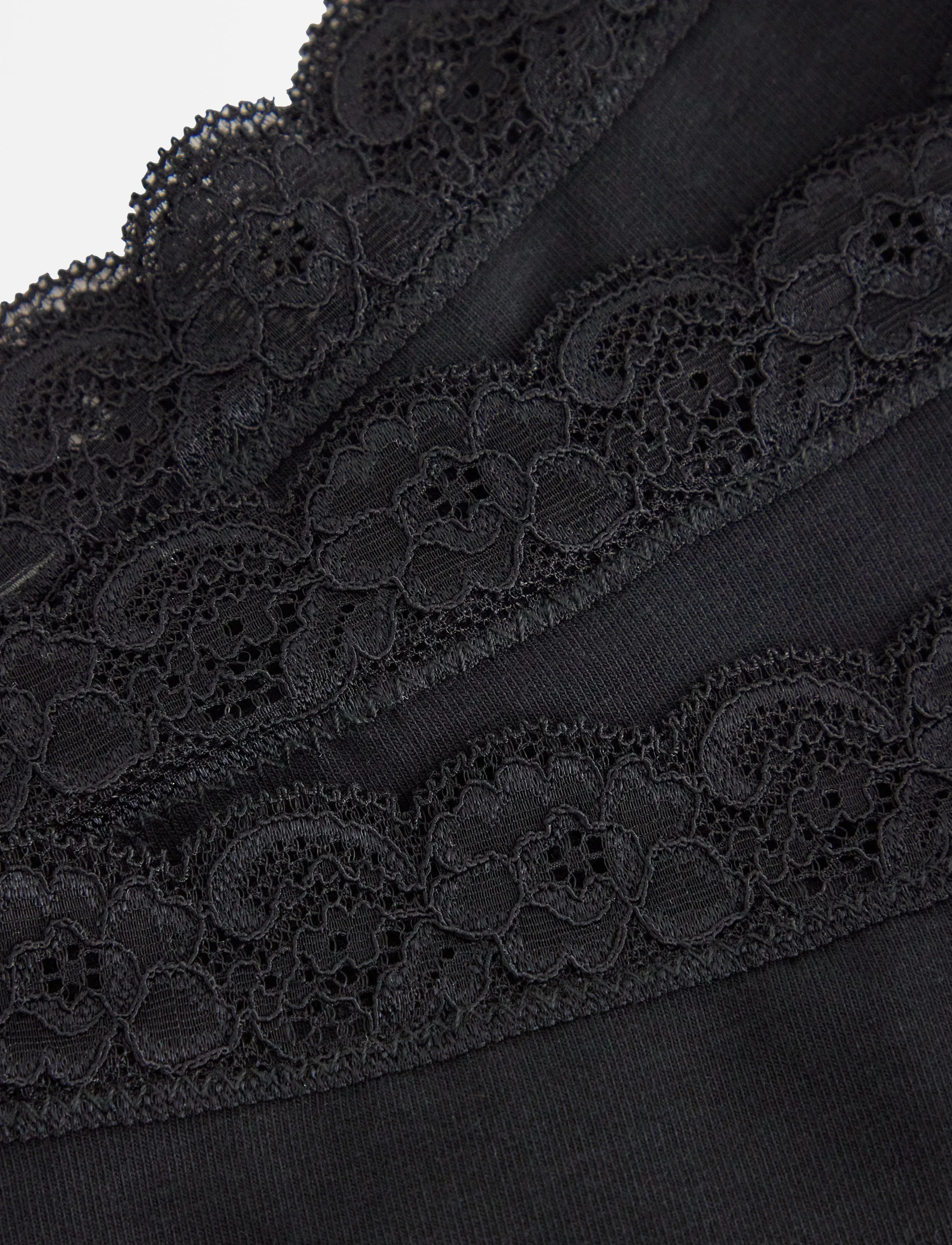 Lindex - 3-pack thongs in cotton - stringid - black - 5