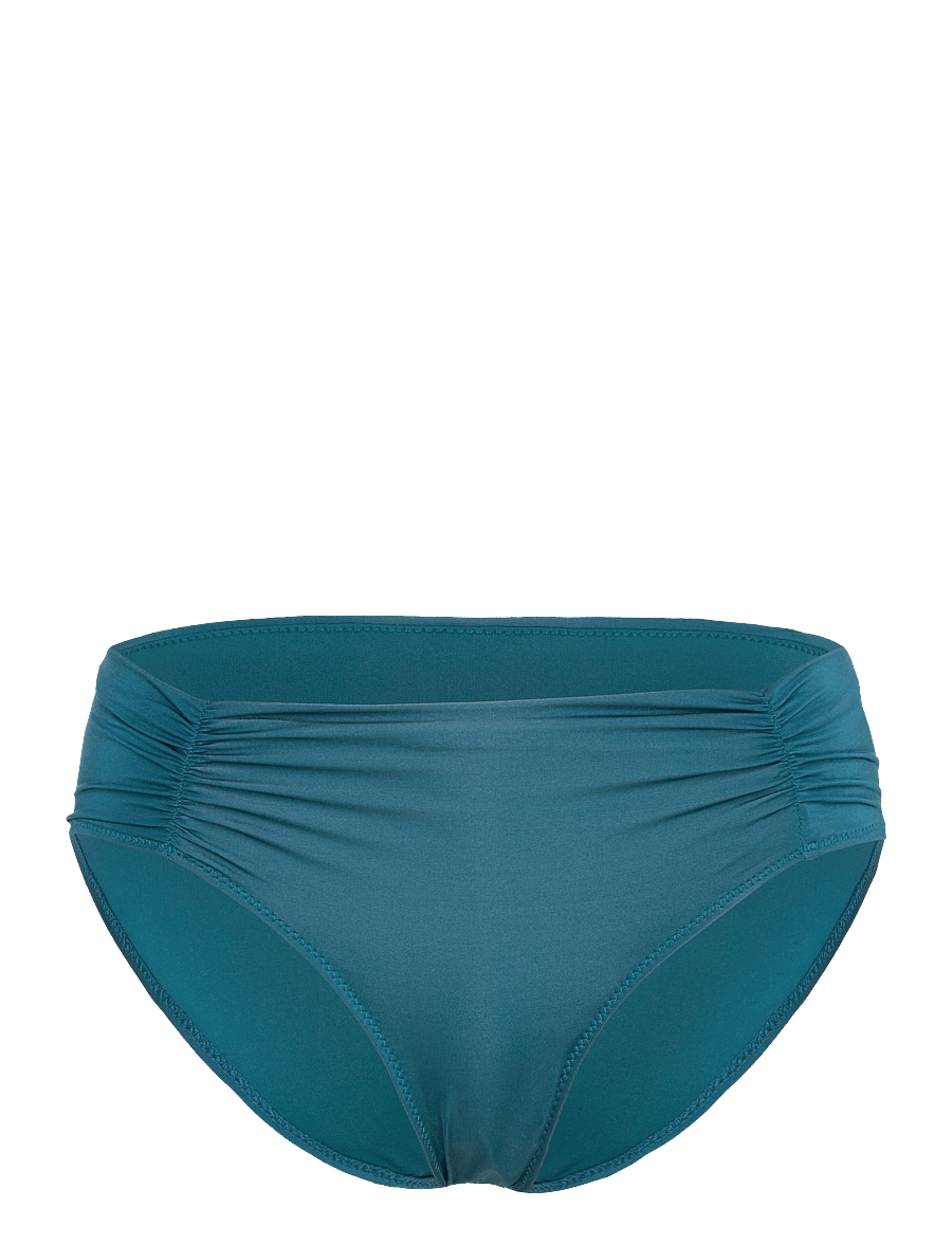 Lindex - Brief Bikini Bella Rouched Shi - bikinibriefs - dark aqua - 1