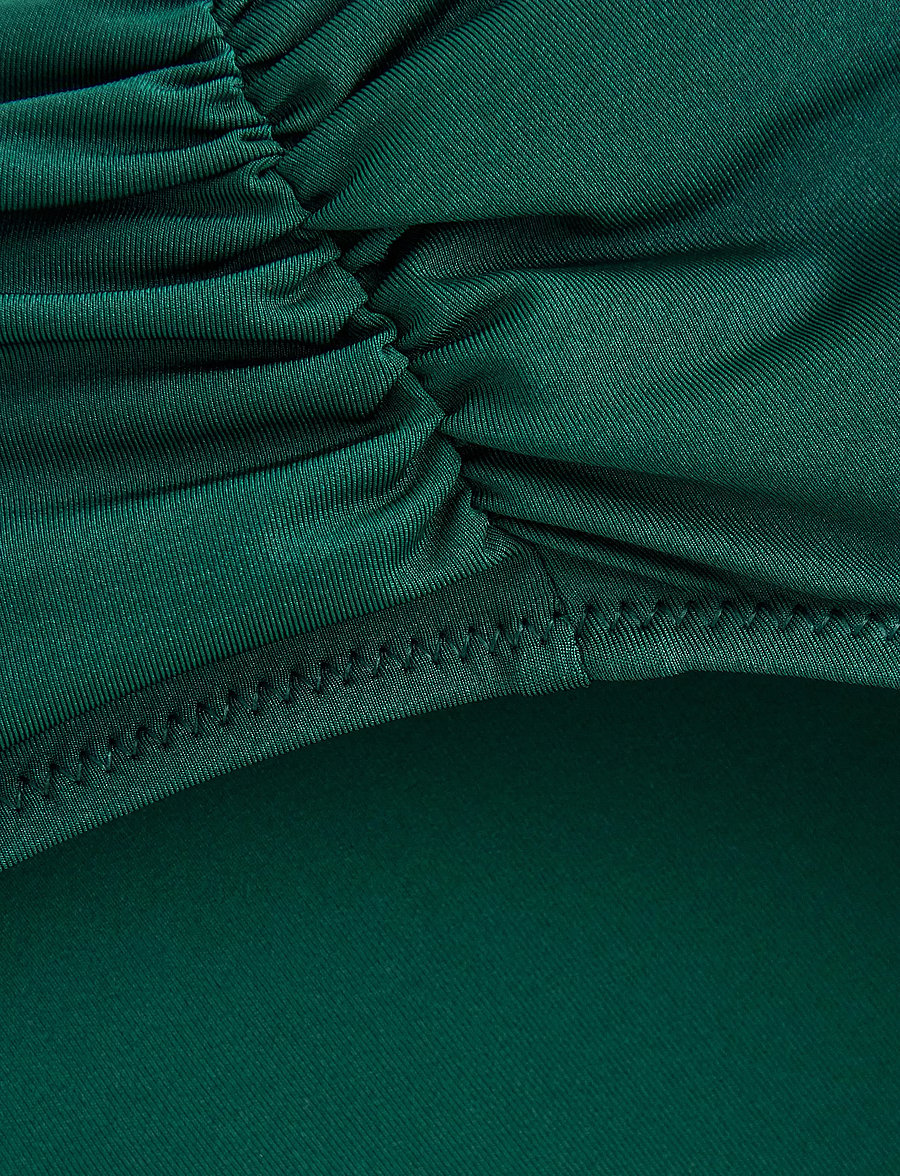 Lindex - Brief Bikini Bella Rouched Shi - bikiinipüksid - dark green - 5