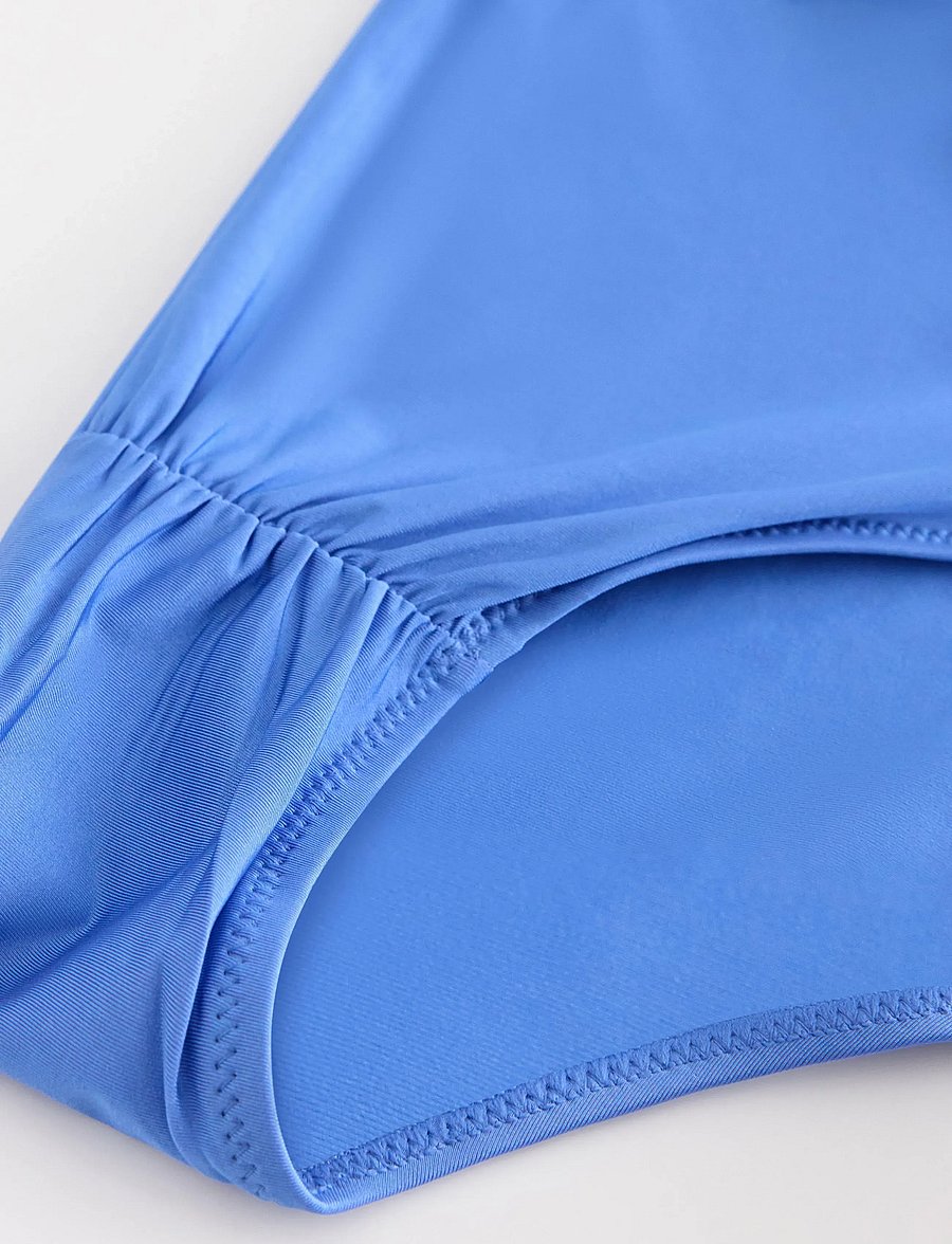 Lindex - Brief Bikini Bella Rouched Shi - bikiinipüksid - light dusty blue - 5