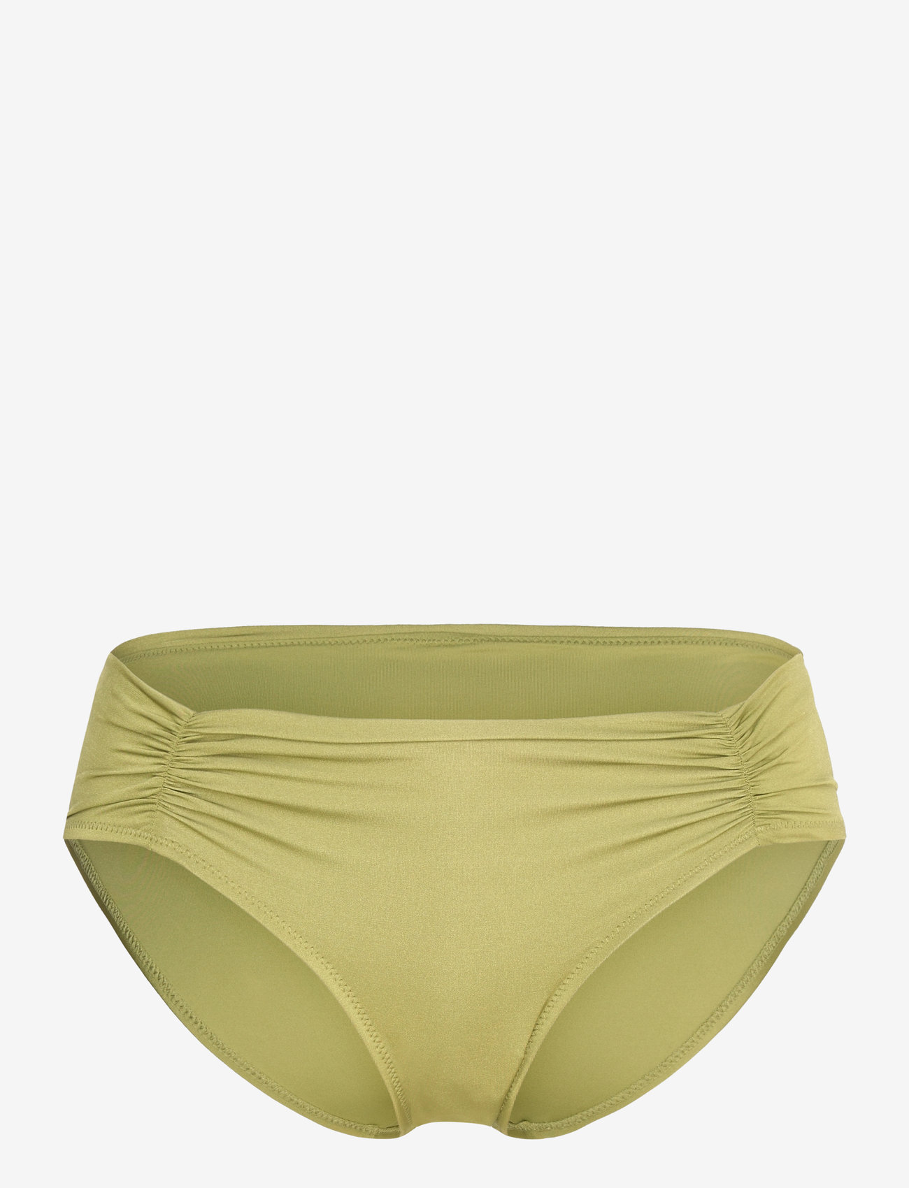 Lindex - Brief Bikini Bella Rouched Shi - bikinibriefs - light dusty green - 1