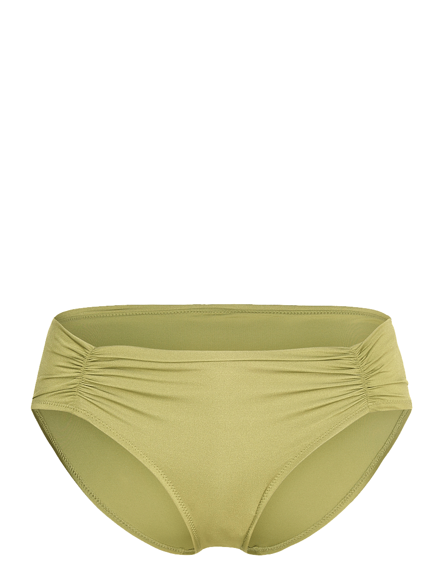 Lindex - Brief Bikini Bella Rouched Shi - bikinibriefs - light dusty green - 1