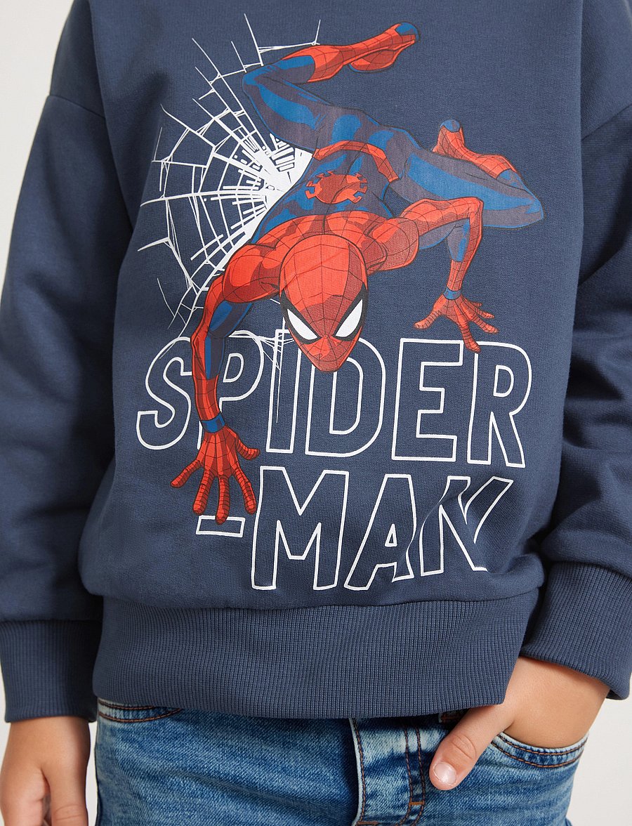 Lindex - Spider-Man collegegenser - sweatshirts - dark blue - 4