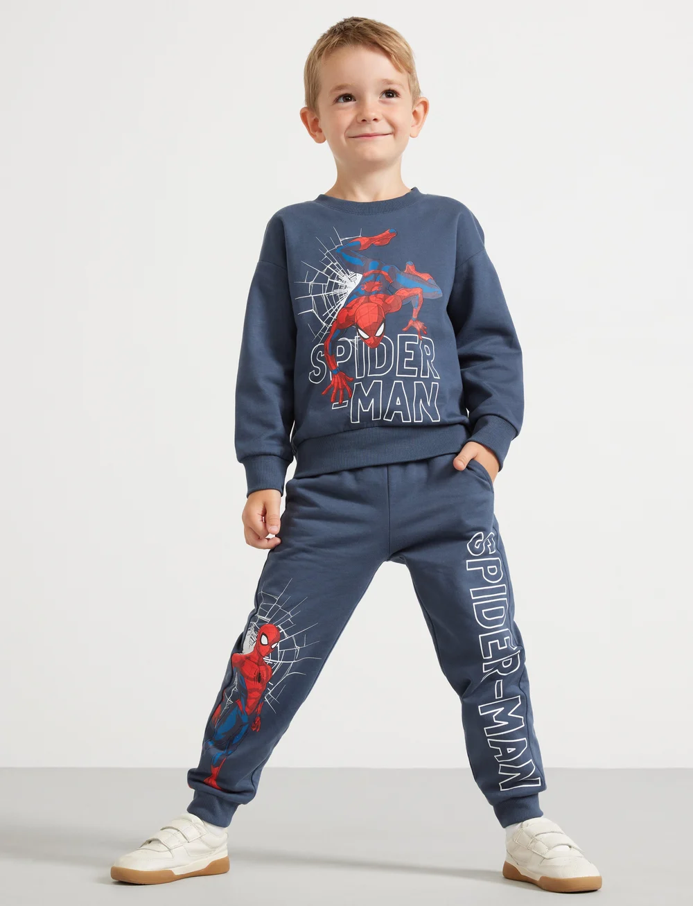 Lindex - Trousers Spiderman - dressipüksid - dark blue - 0