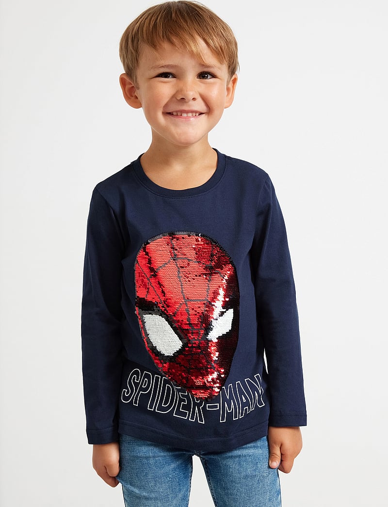 Lindex - Spider-Man langermet topp - langärmelig - dark navy - 0