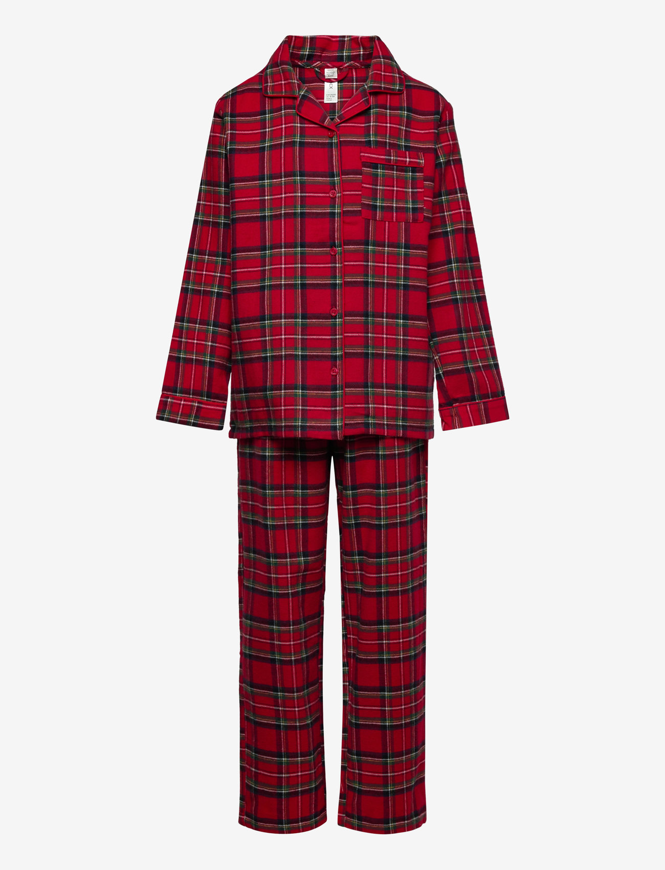 Lindex - Pyjamas set flannel - pluusid - red - 1