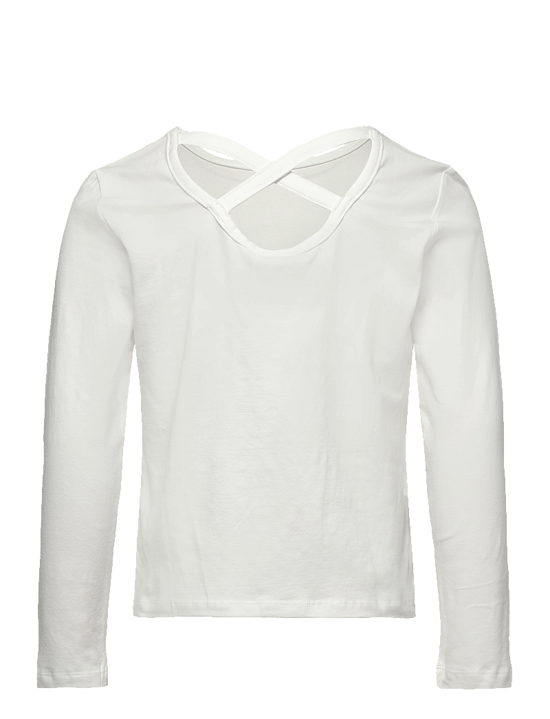 Lindex - Top with cross back - langærmede t-shirts - off white - 2