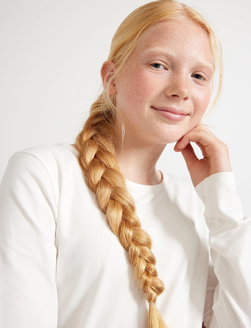 Lindex - Top with cross back - langærmede t-shirts - off white - 4