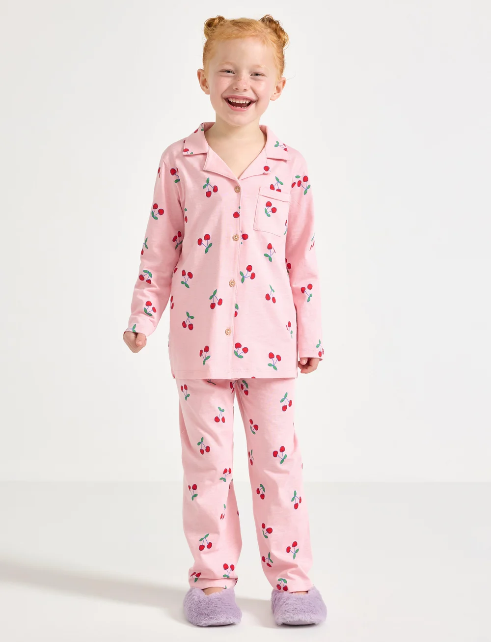 Lindex - Pyjama Shirt and trousers - pyjamasset - light pink - 0
