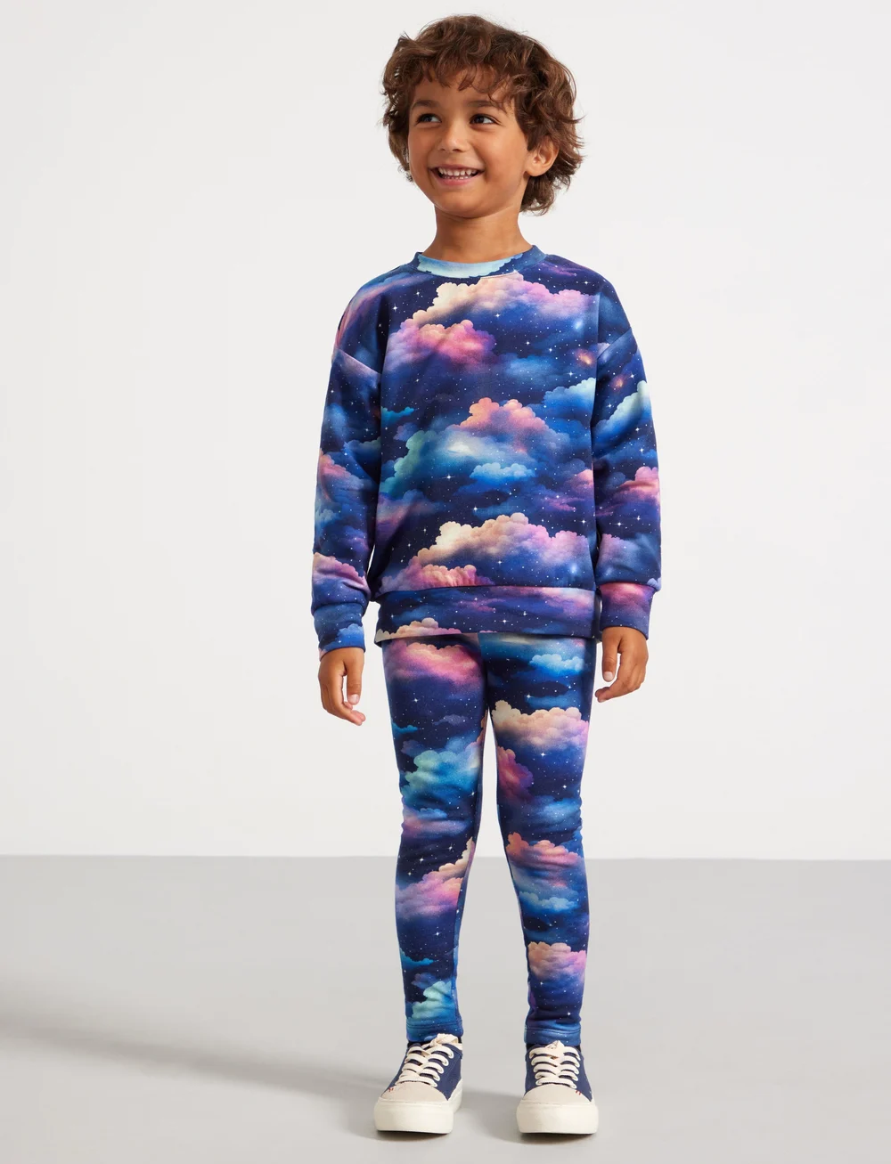 Lindex - Leggings sterry sky aop - leggings - dark navy - 0