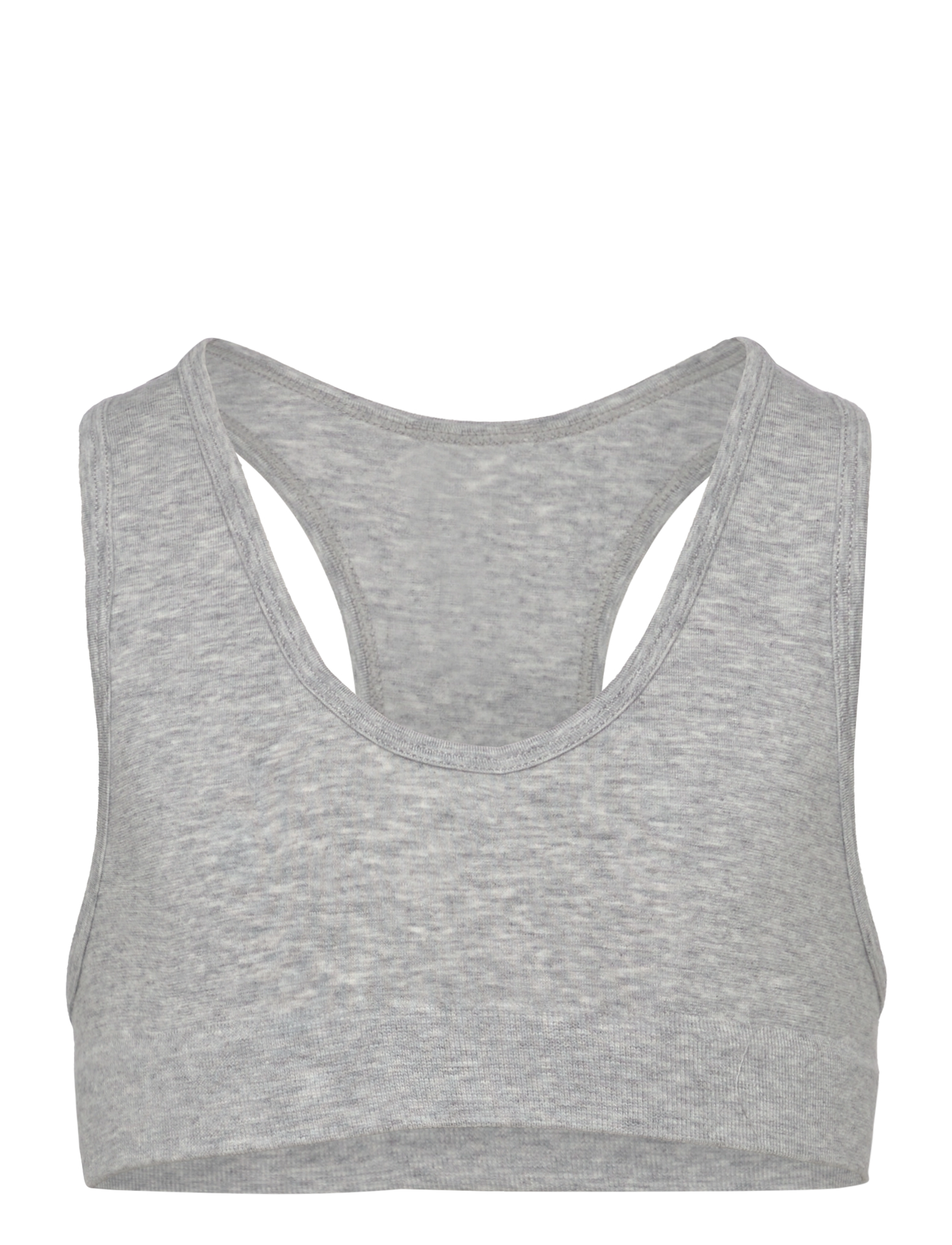 Lindex Seamless Short Top, Sømløs Sports BH, Grå, Str: 128