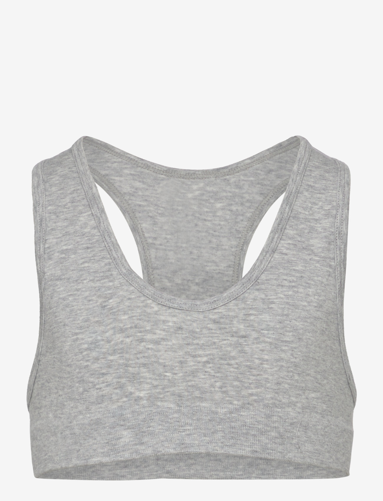 Lindex - Seamless short top - overdele - light grey melange - 0