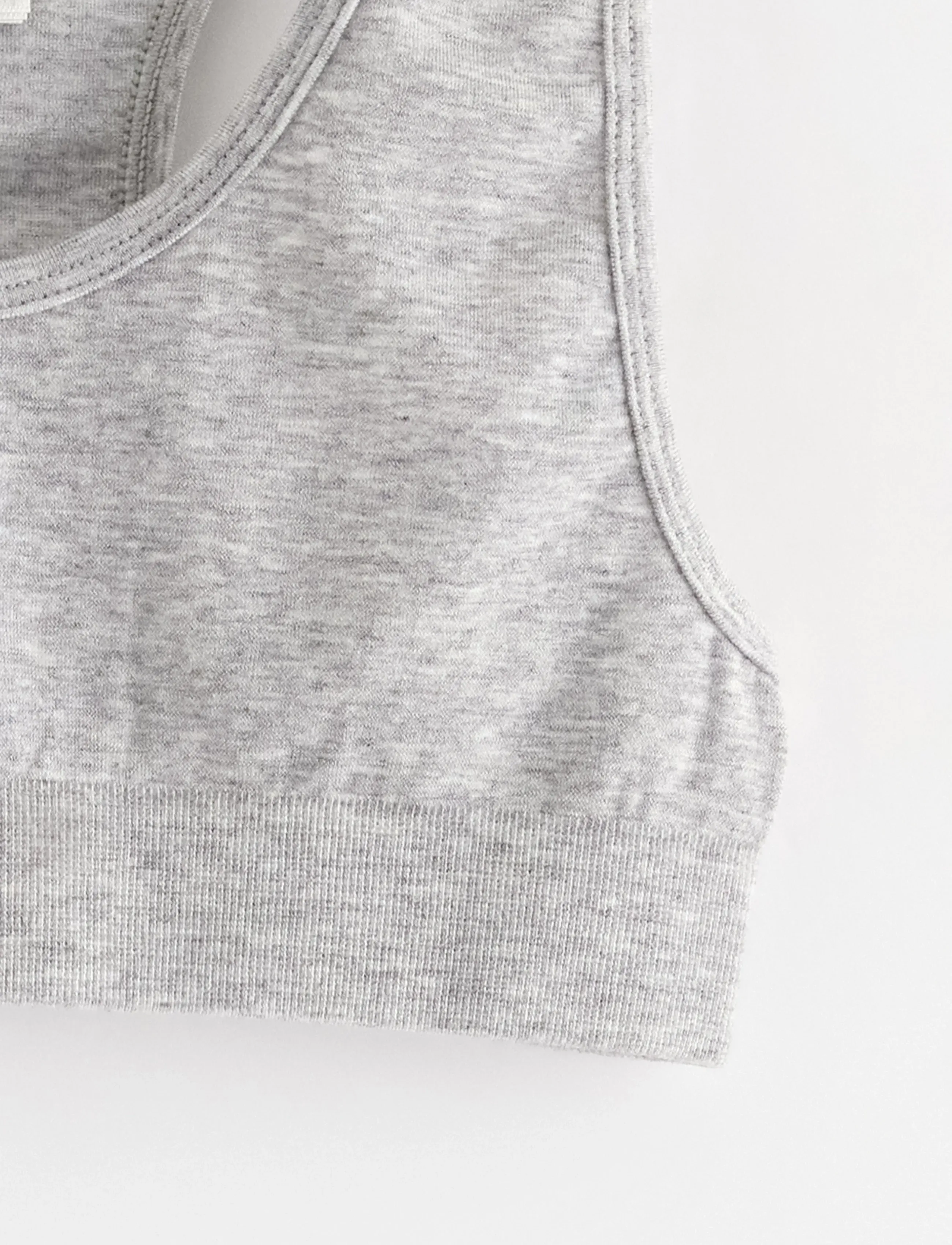 Lindex - Top seamless melange - alussärgid - light grey melange - 2