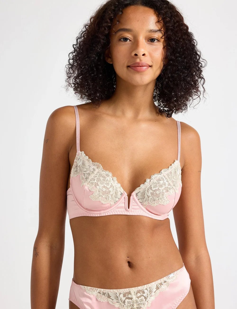 Lindex - Bra Daisy Bianca - tugikaarteta rinnahoidjad - light pink - 0