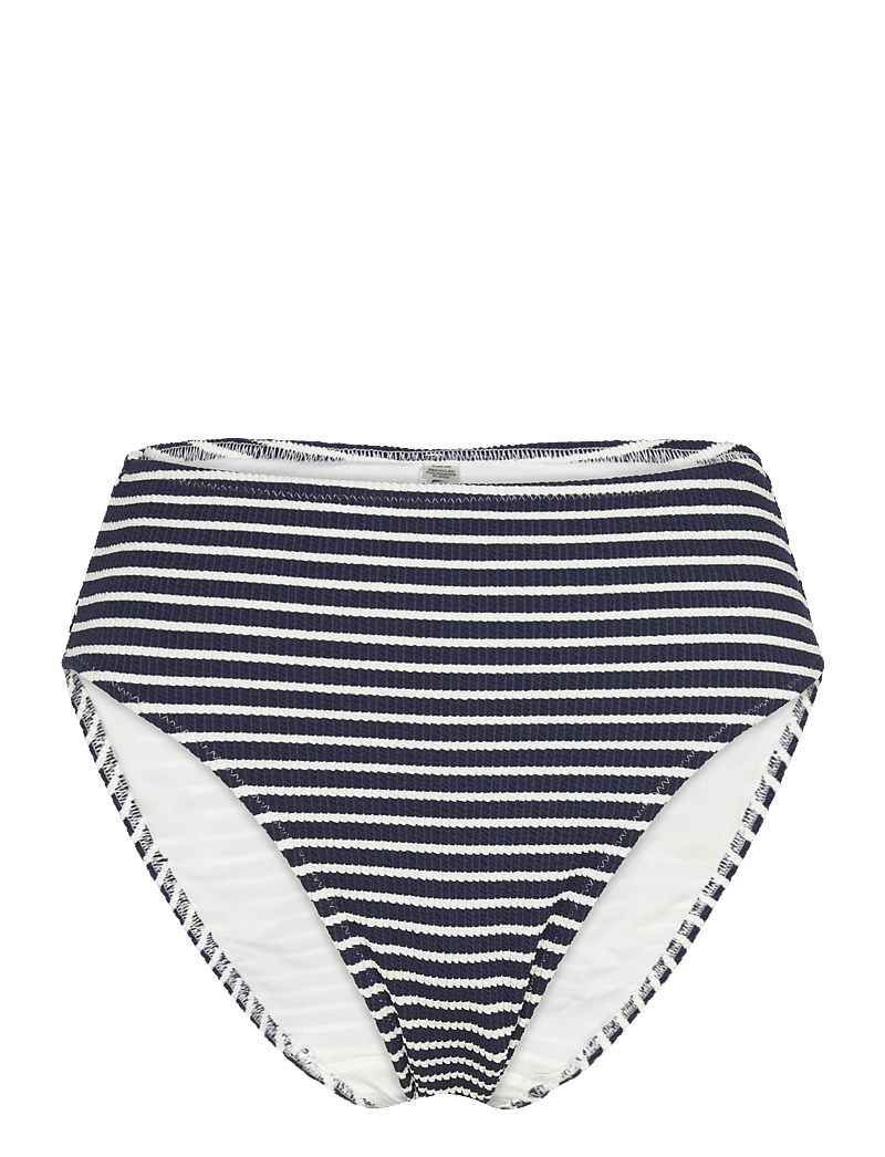 Lindex - Brief Bikini High Hanna Crepe - bikinitrosor med hög midja - navy - 0