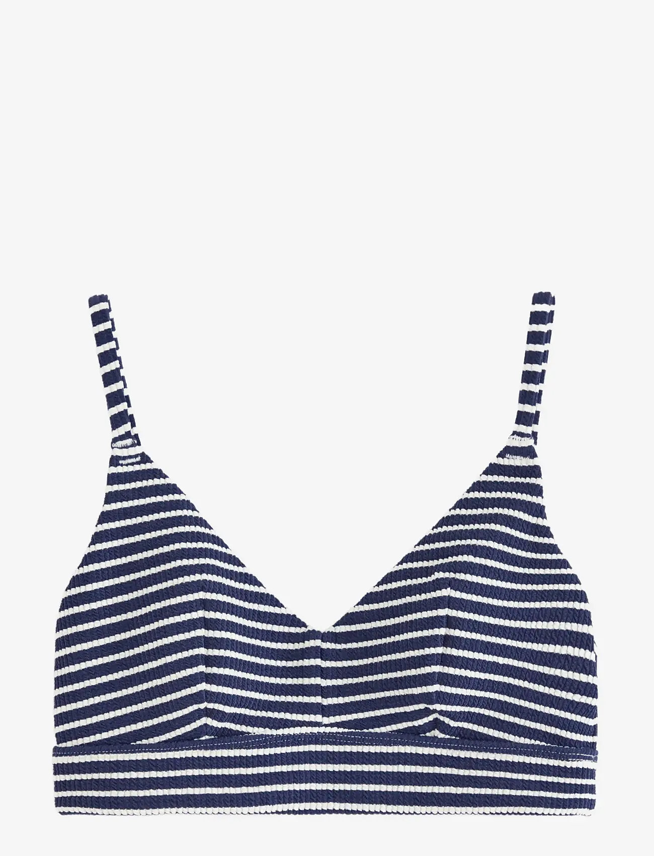 Lindex - Bra Kelly Crepe Stripe - trójkątny stanik bikini - navy - 1
