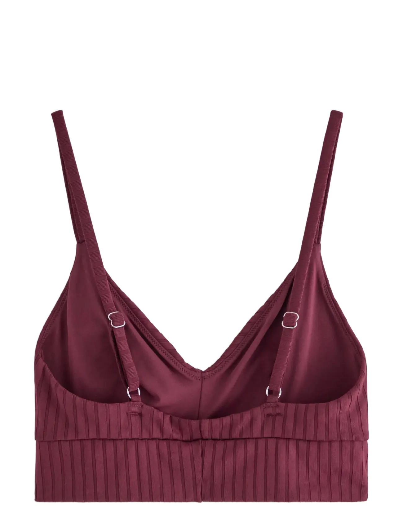 Lindex - Bra Kelly Rib - dreieck-bikini-oberteile - dark dusty red - 2