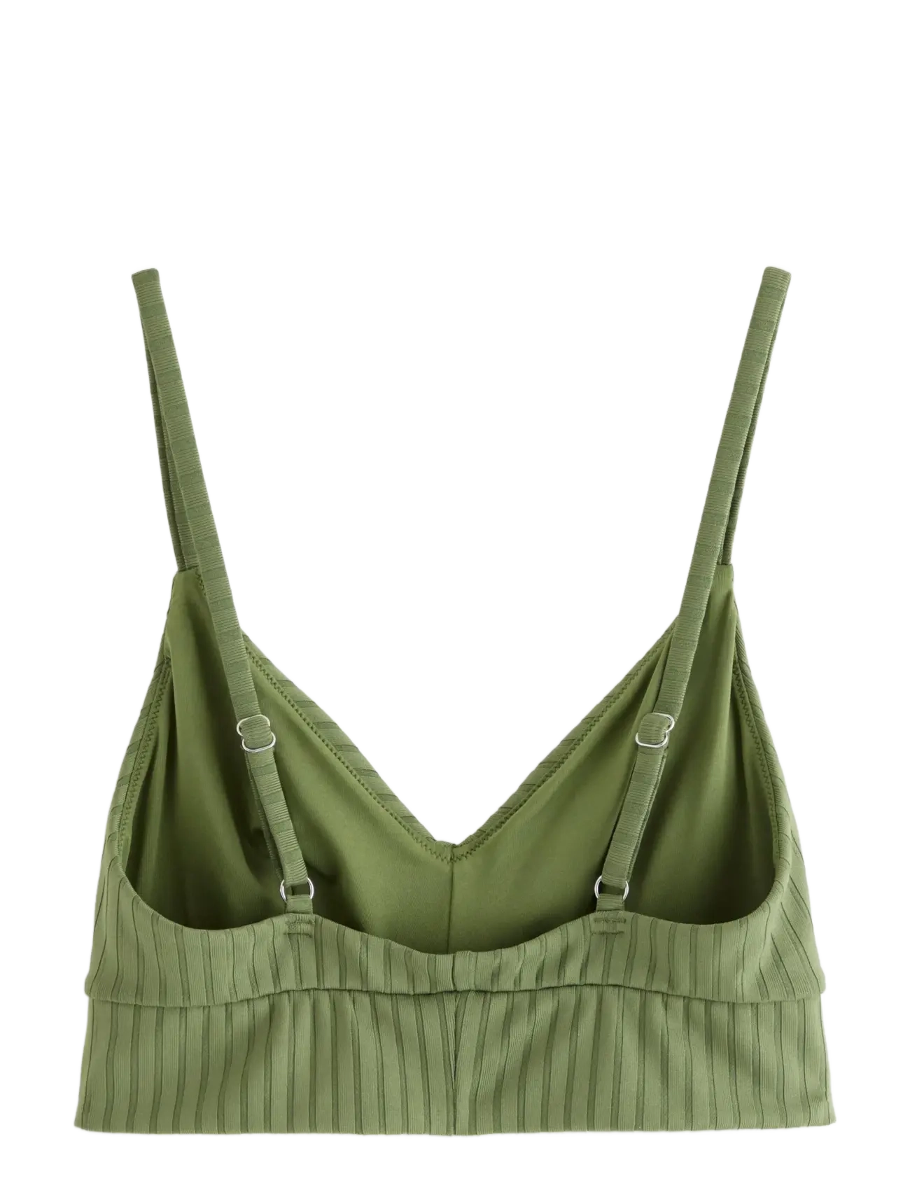 Lindex - Bra Kelly Rib - triangelformad bikinis - dk dusty green - 2