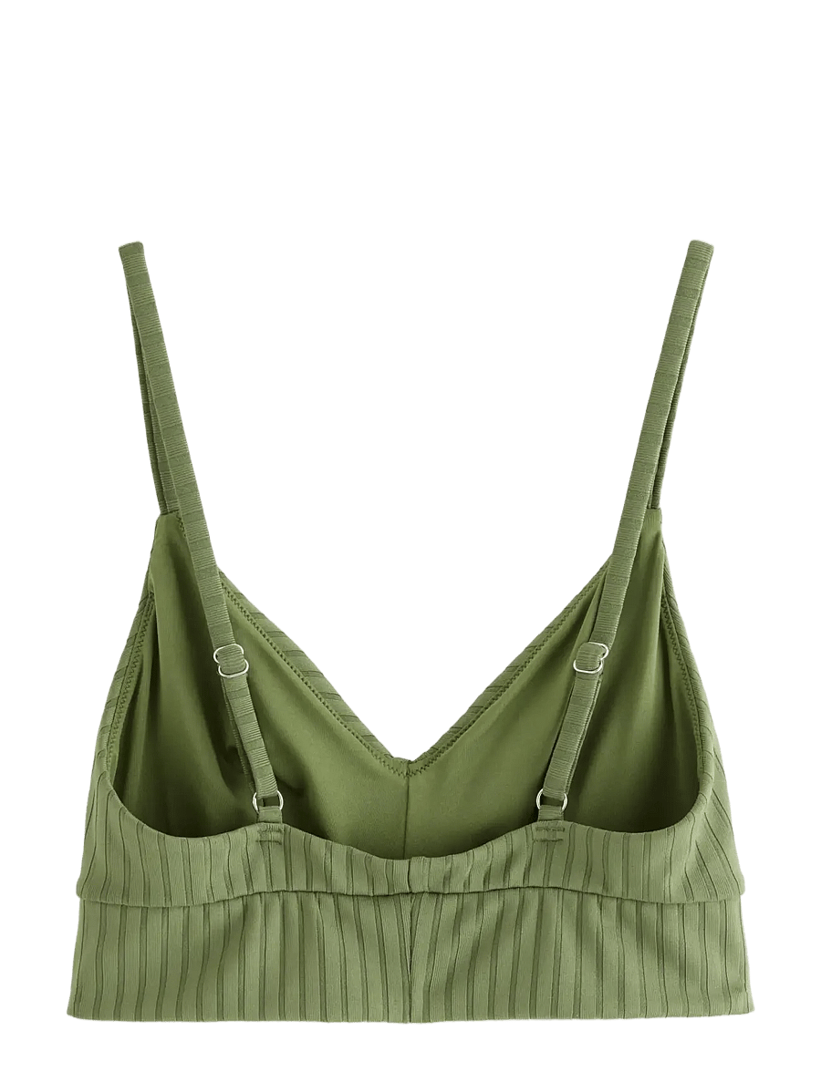 Lindex - Bra Kelly Rib - kolmnurksed bikiinid - dk dusty green - 2